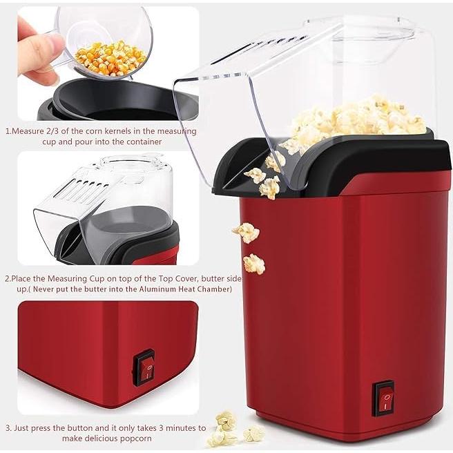 Máquina de Palomitas CC-PM1100 Complete Cuisine 1200W Roja