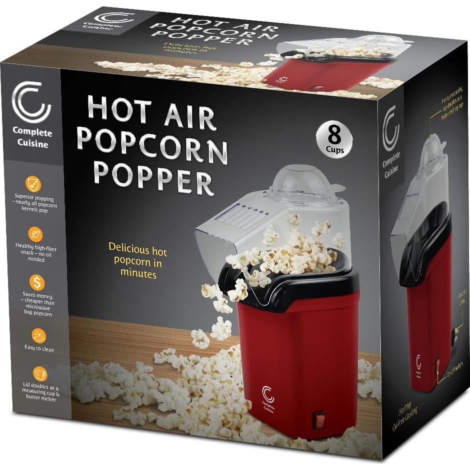 Máquina de Palomitas CC-PM1100 Complete Cuisine 1200W Roja