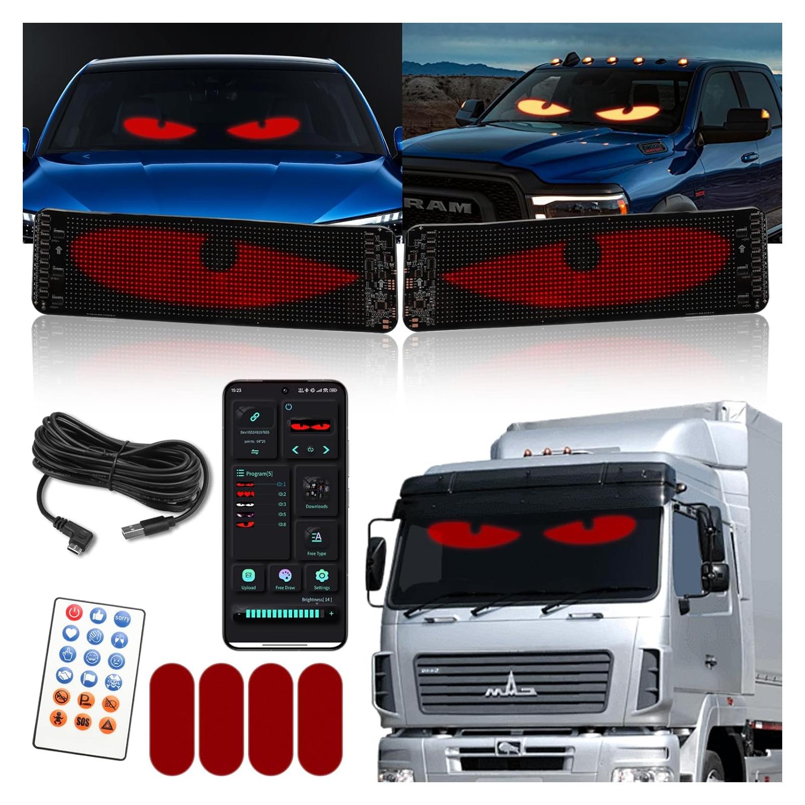 Luces Ojos de Diablo YXNXLIGHT 34.8cm LED Personalizables