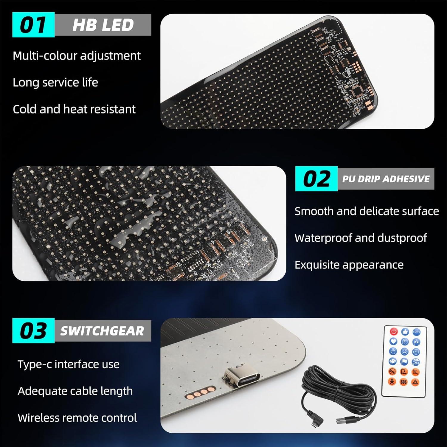 Luces Ojos de Diablo YXNXLIGHT 34.8cm LED Personalizables