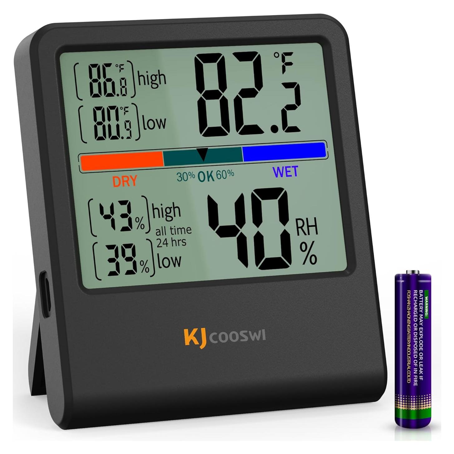 Termómetro Digital Higrómetro JINGHE GSH-MC06S-1-B Preciso