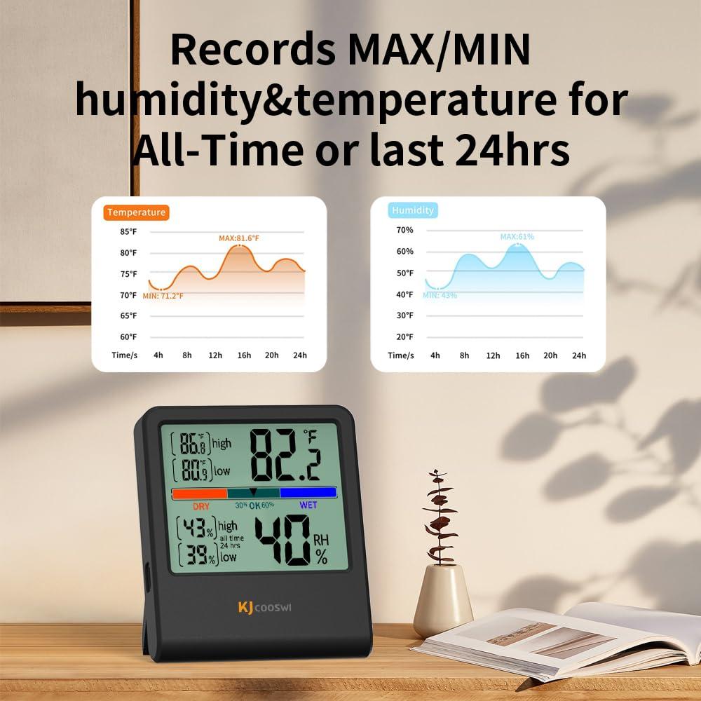 Termómetro Digital Higrómetro JINGHE GSH-MC06S-1-B Preciso