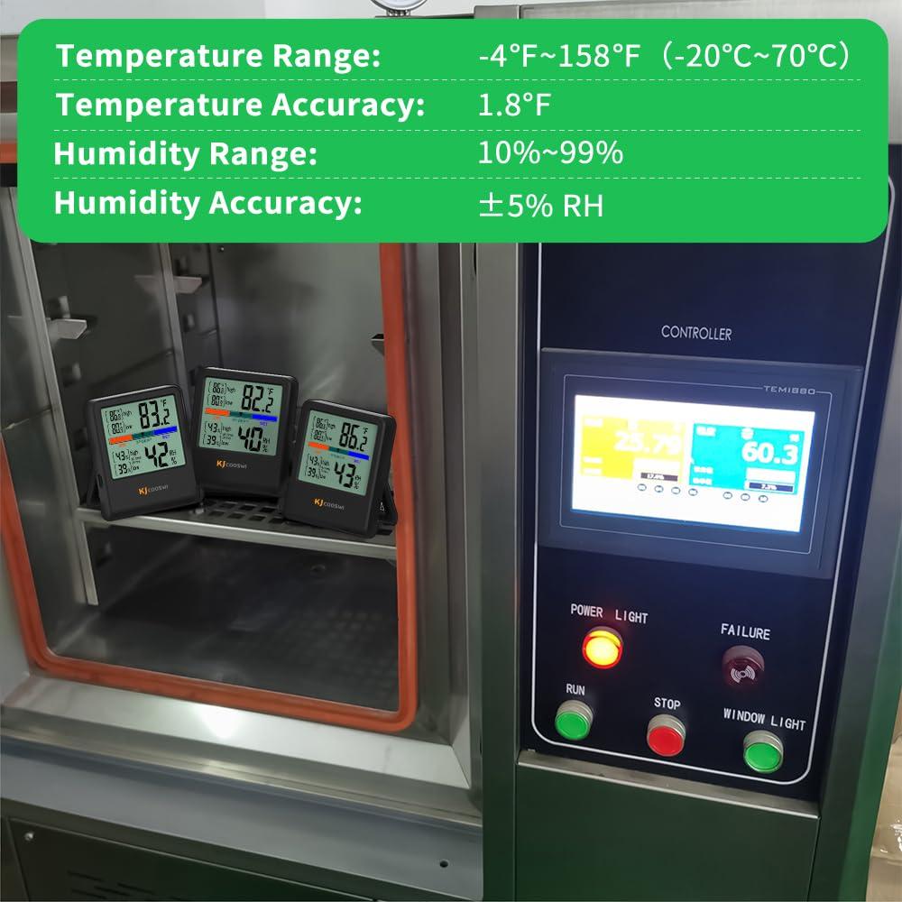 Termómetro Digital Higrómetro JINGHE GSH-MC06S-1-B Preciso