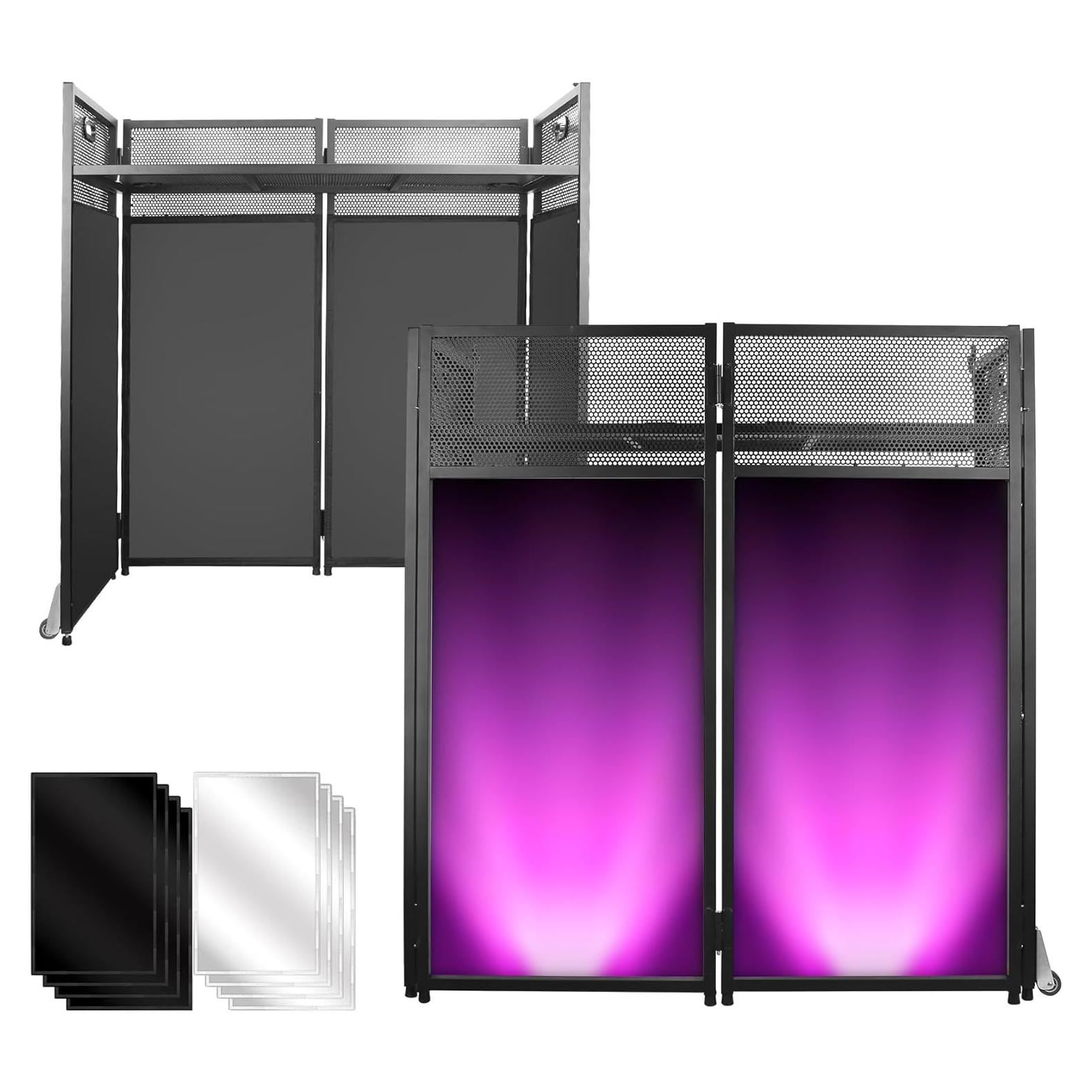 Mesa DJ Portátil Facade 104 cm x 50 cm - Estructura Metal Negra