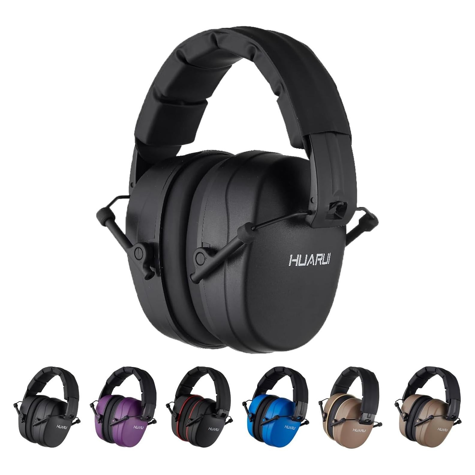 Orejeras de Seguridad HUARUI SNR 29 dB Ajustables para Tiro y Construcción