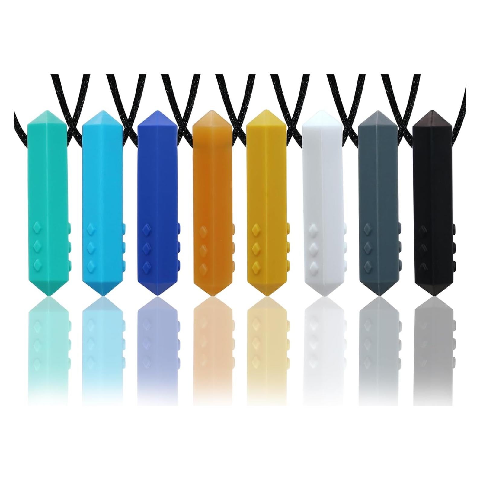 Collares Masticables Sensoriales Hoaisun - Paquete de 8 para Niños