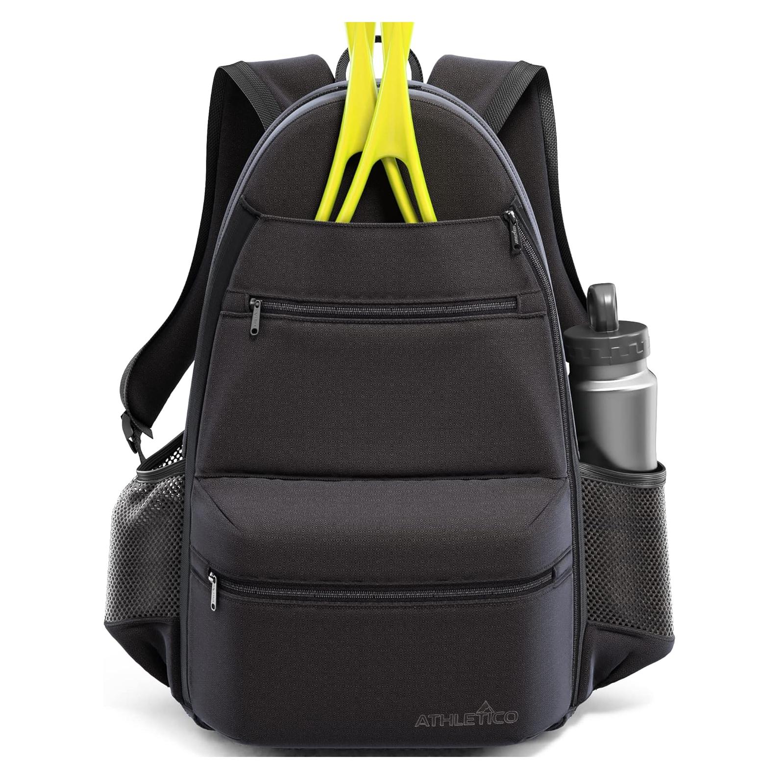Mochila de Tenis Athletico City para 2 Raquetas - Negro