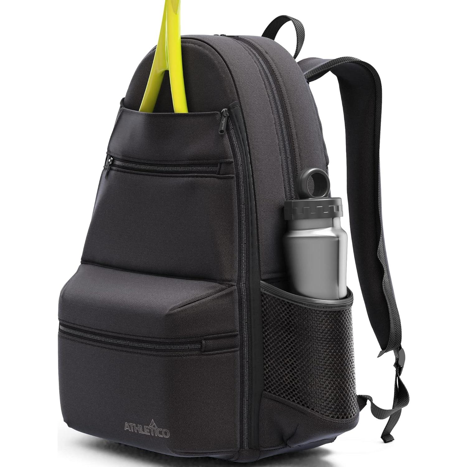 Mochila de Tenis Athletico City para 2 Raquetas - Negro
