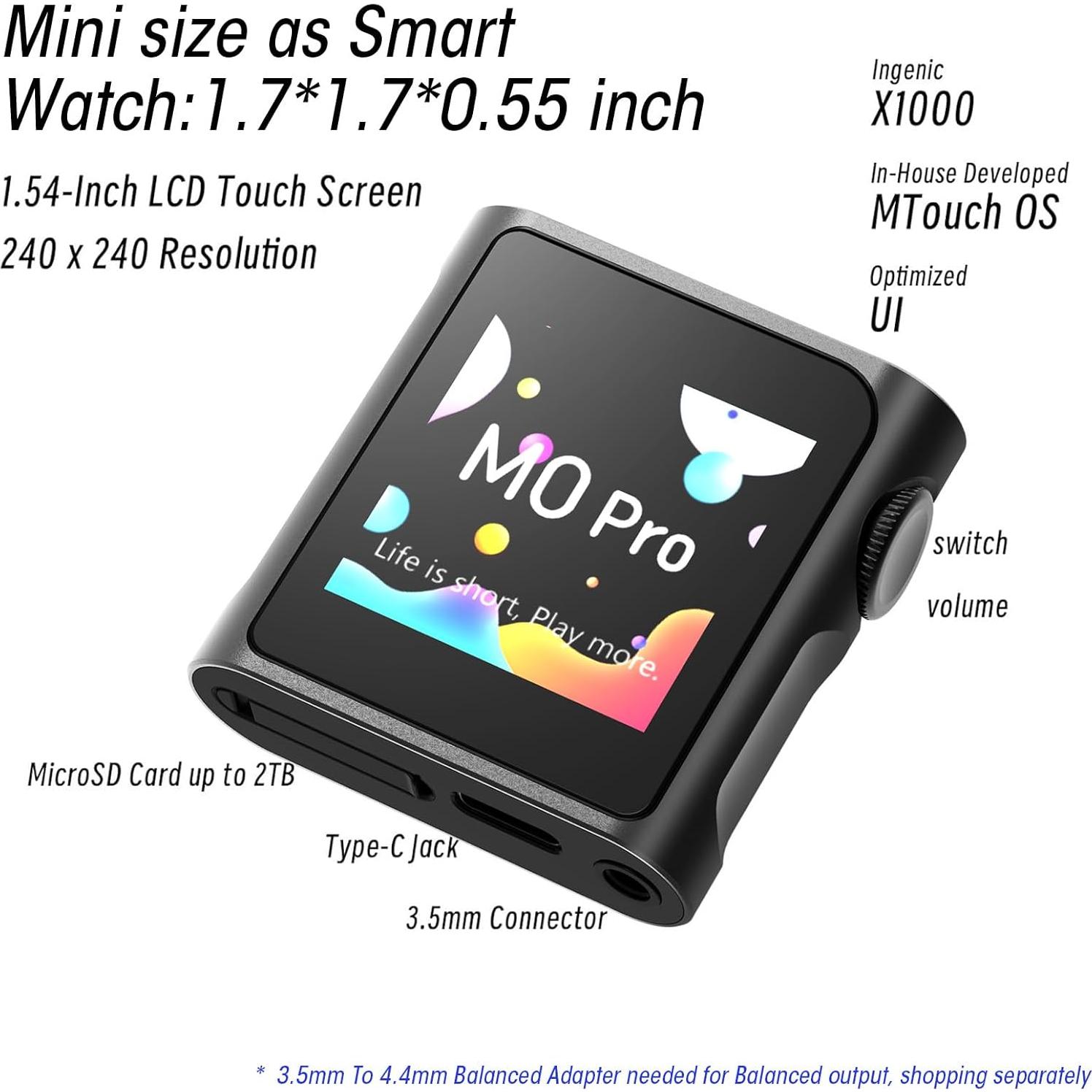 Reproductor MP3 SHANLING M0 Pro Bluetooth 5.0 DAC 2TB