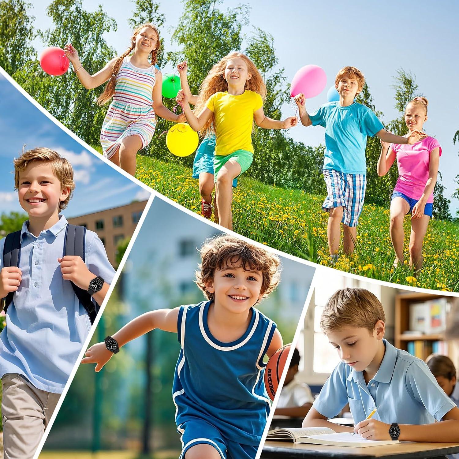 Reloj Analógico SOCICO para Niños 50M Impermeable Camo