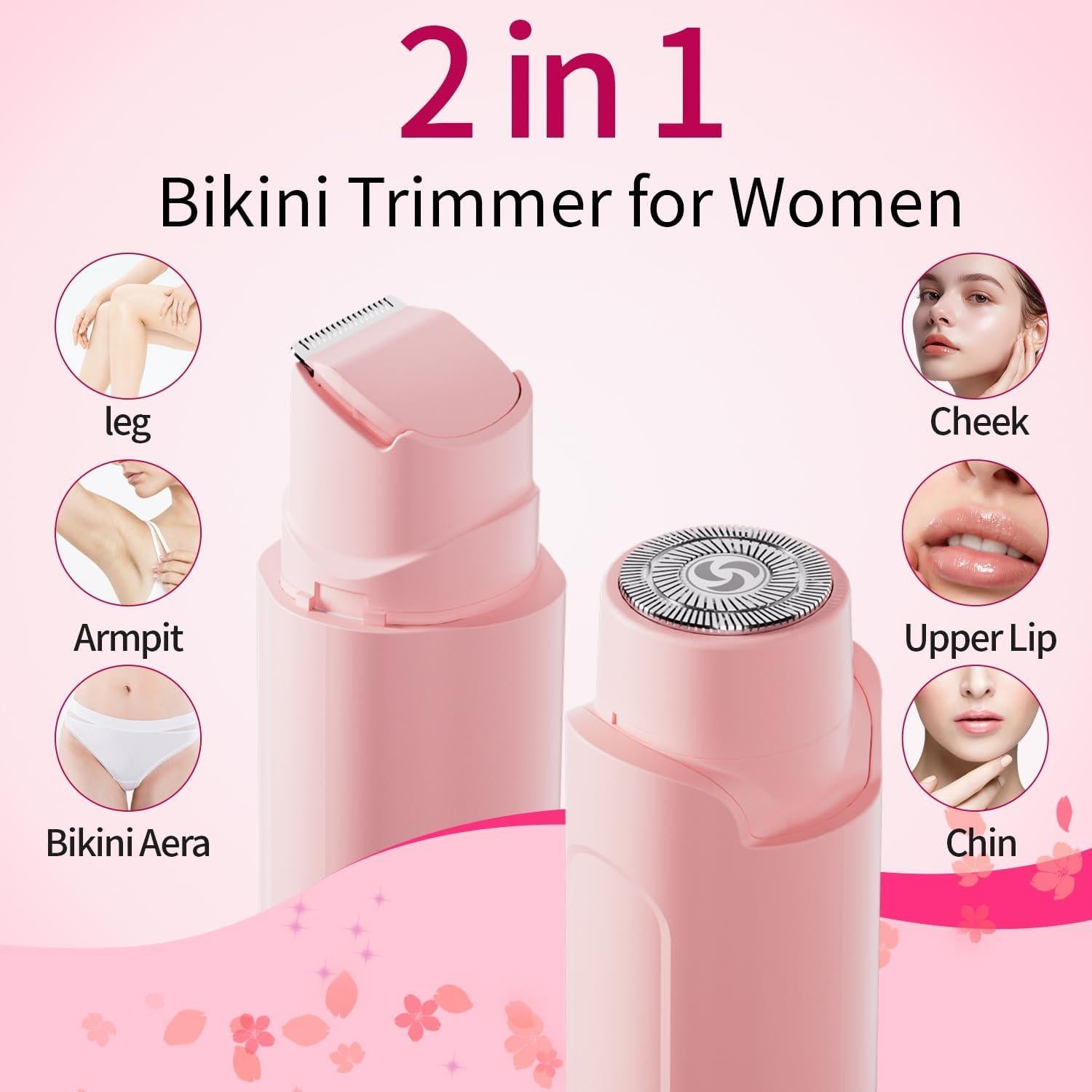 Recortadora de Bikini Naisvis 2 en 1 para Mujeres IPX7