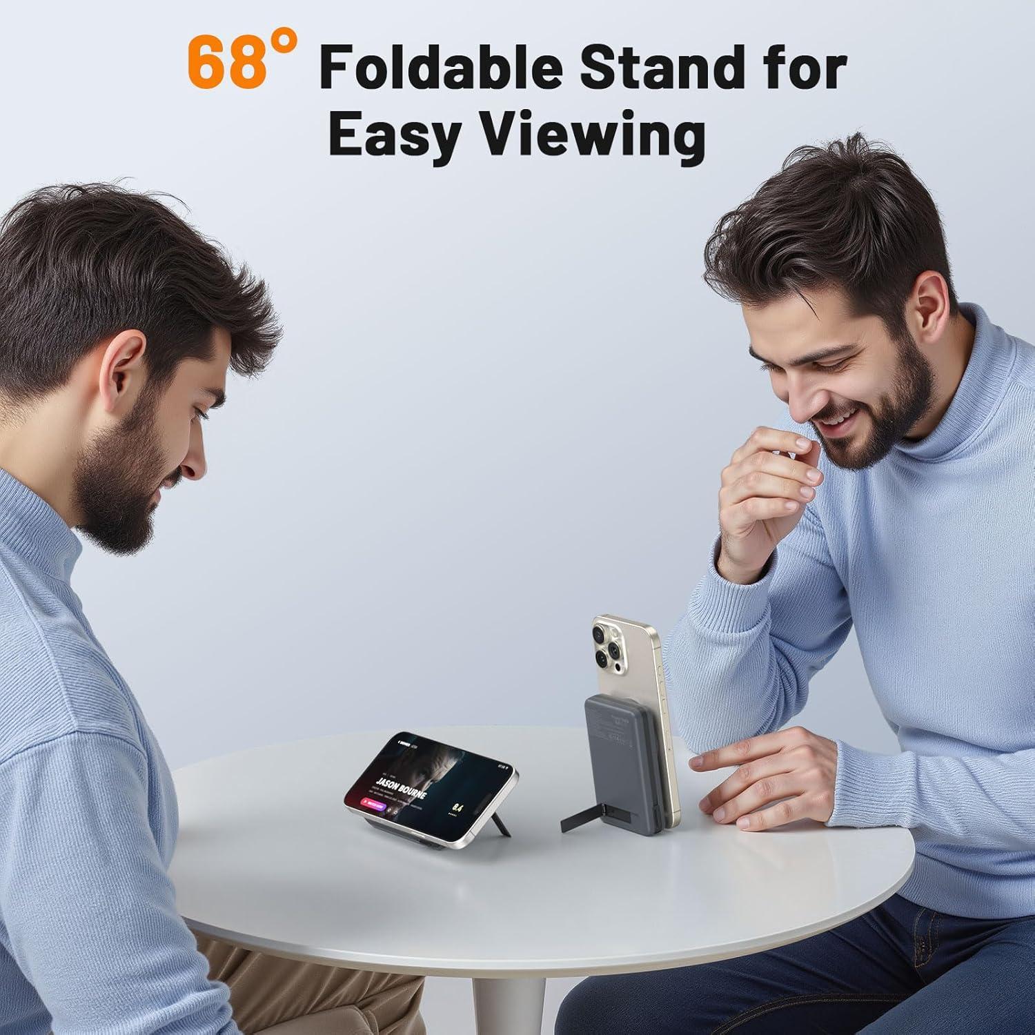 Cargador Portátil Magnético 10,000mAh C-Smartlink Qi2 15W