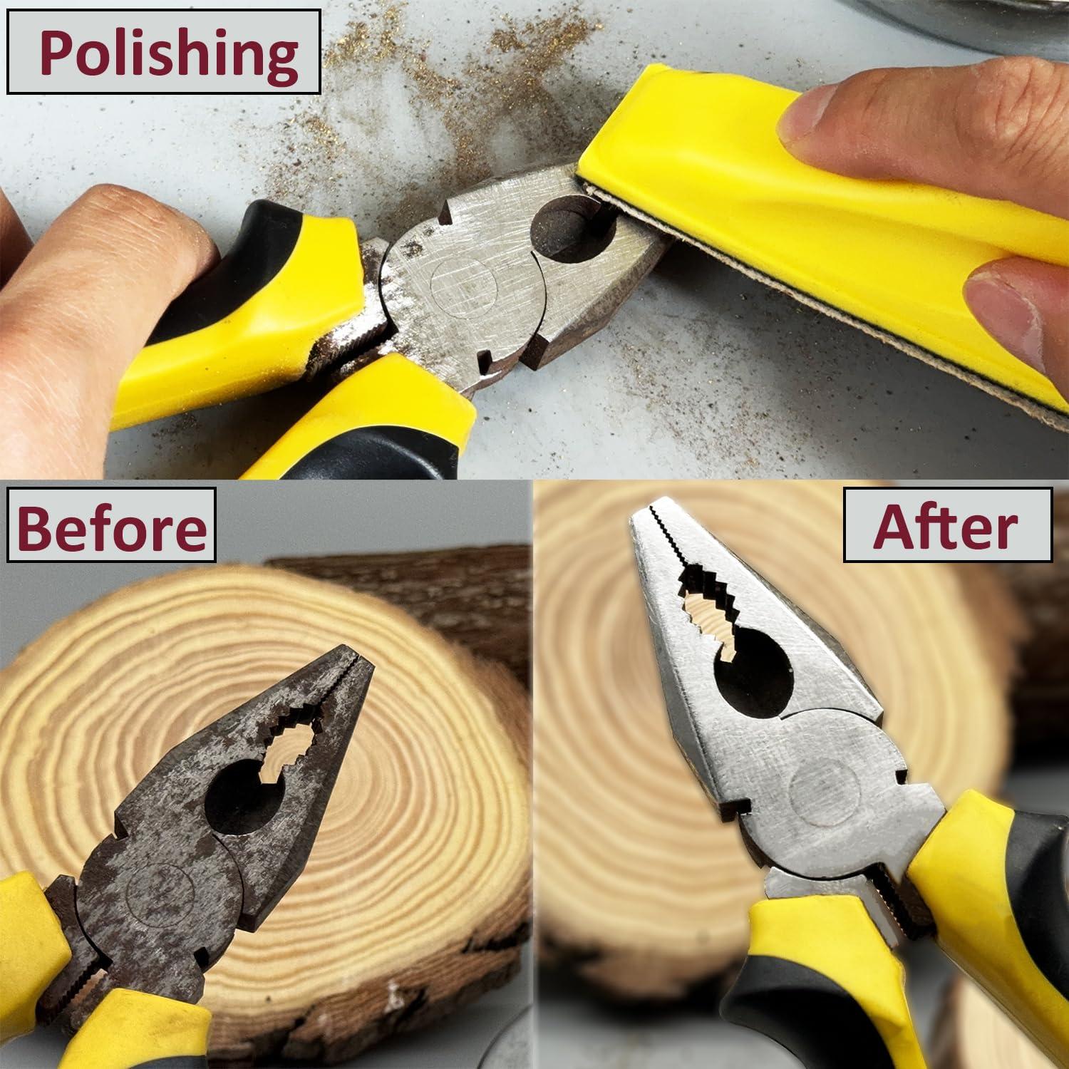 Kit de Papel de Lija 80 PCS AutKerige 8.89x2.54 cm Grano 80-800