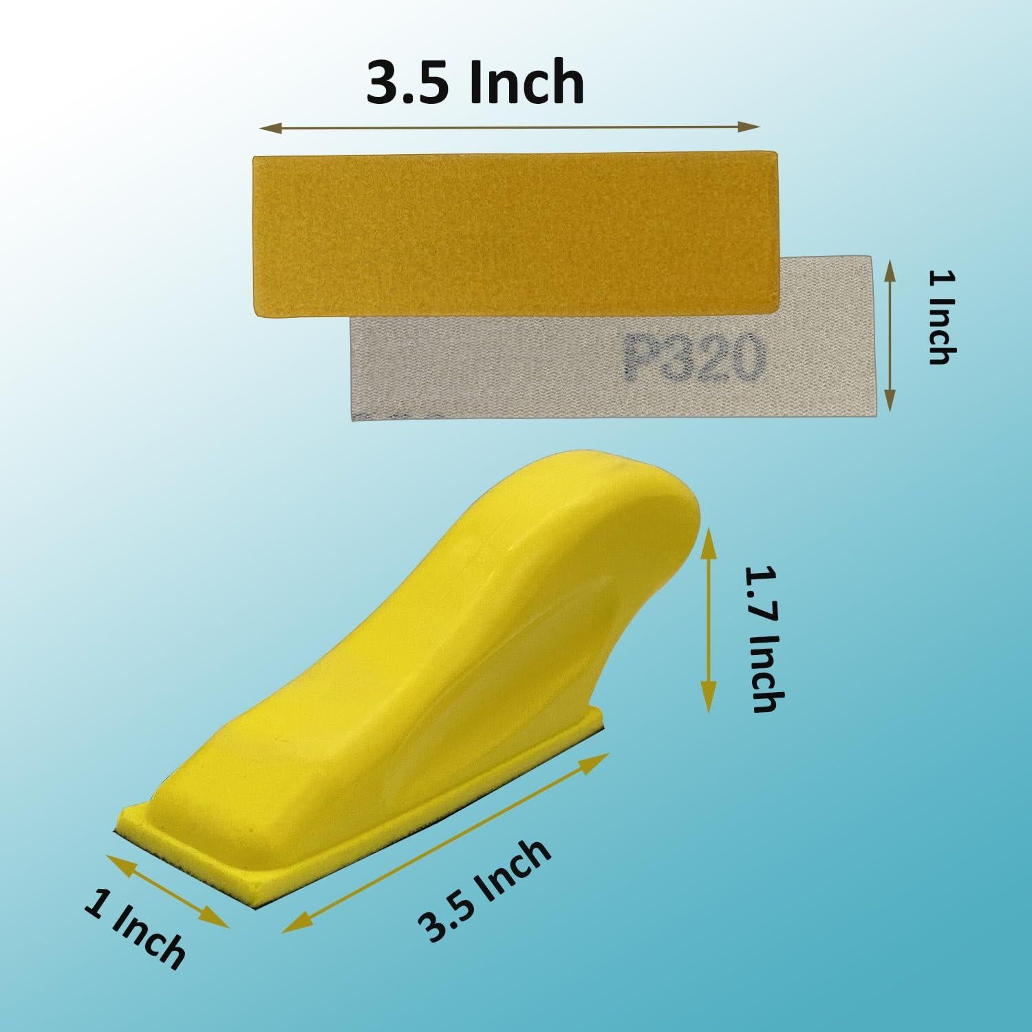 Kit de Papel de Lija 80 PCS AutKerige 8.89x2.54 cm Grano 80-800