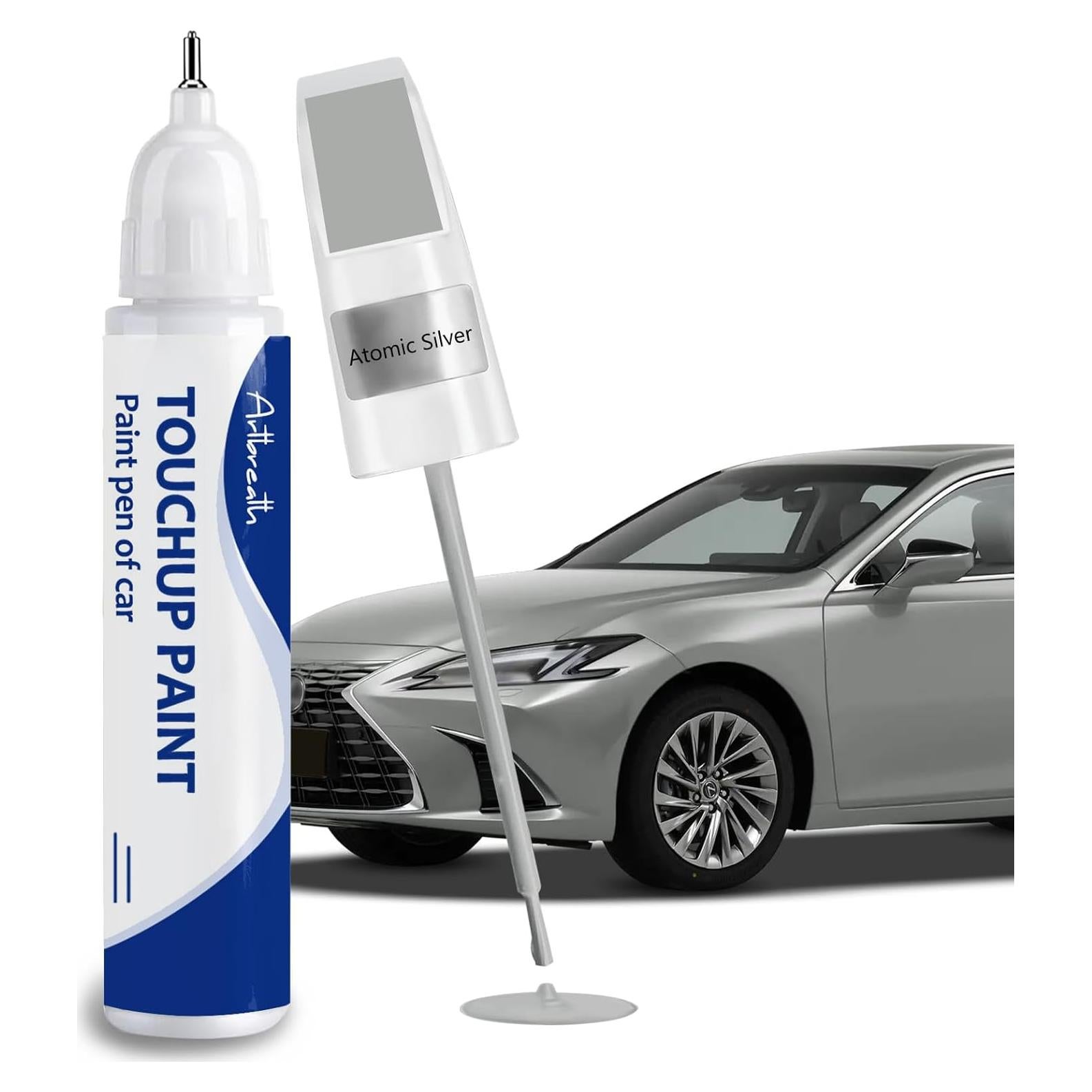 Atomic Silver(1J7) Touch Up Paint for Lexus-Exact Match–Chips and Nicks Car Paint Scratch Repair Kit Automotive Paint Pen for 2025 ES/2024 IS/2024 LS/2025 UX HYBRID/NX/2024 RX/GX/RZ/LX