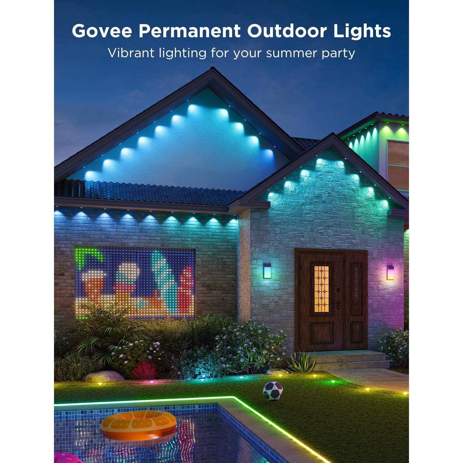 Luces LED RGBIC Govee Pro 30.48m IP67 para Exterior
