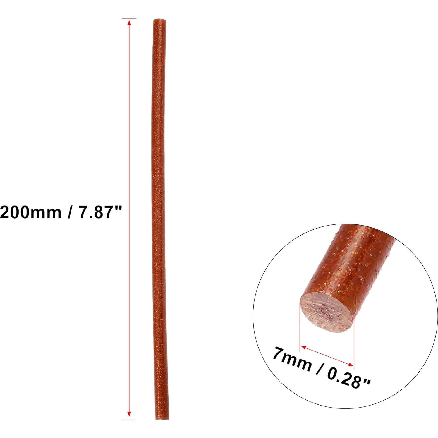 Palos de Pegamento Termofusible X AUTOHAUX 24pcs 7x200mm Rojo