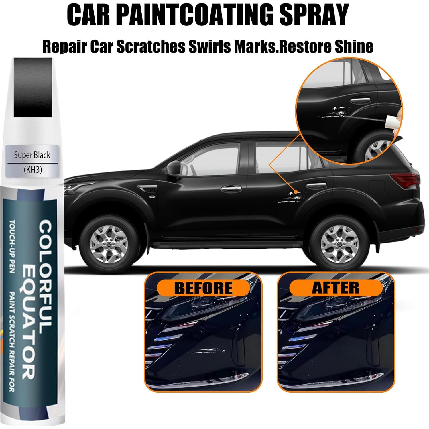 Pintura de Retoque SNSIR KH3 Obsidiana Negra para Nissan 12ml