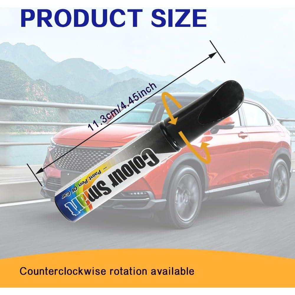 Bolígrafo de Pintura de Retoque HEVLE 2 en 1 Negro 12ml