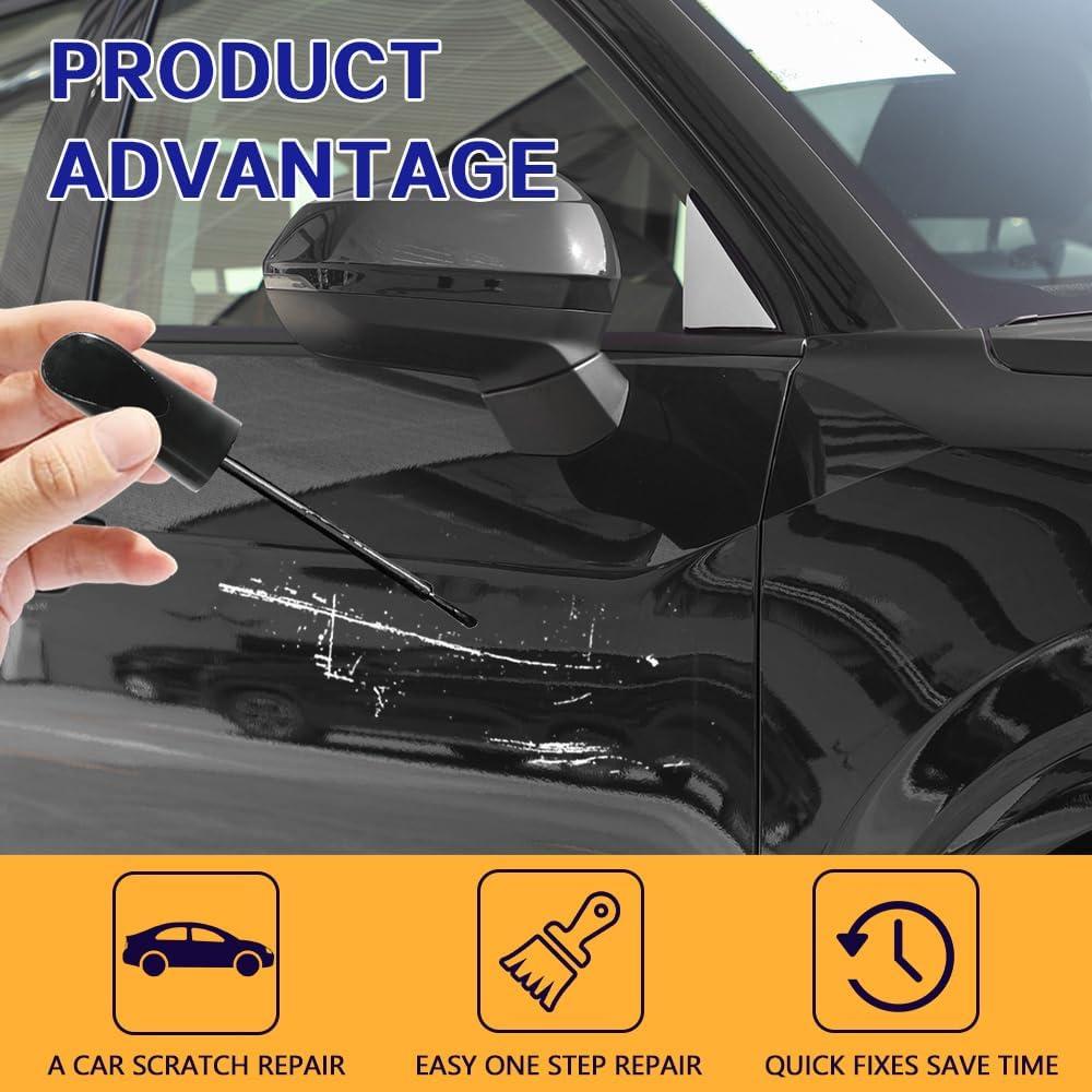 Bolígrafo de Pintura de Retoque HEVLE 2 en 1 Negro 12ml