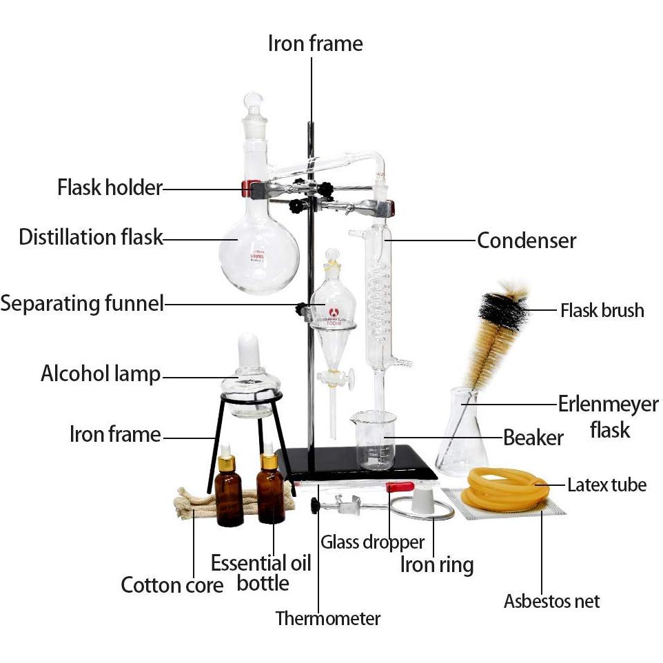 Kit de Destilación de Aceites Esenciales 500ml - Aimee