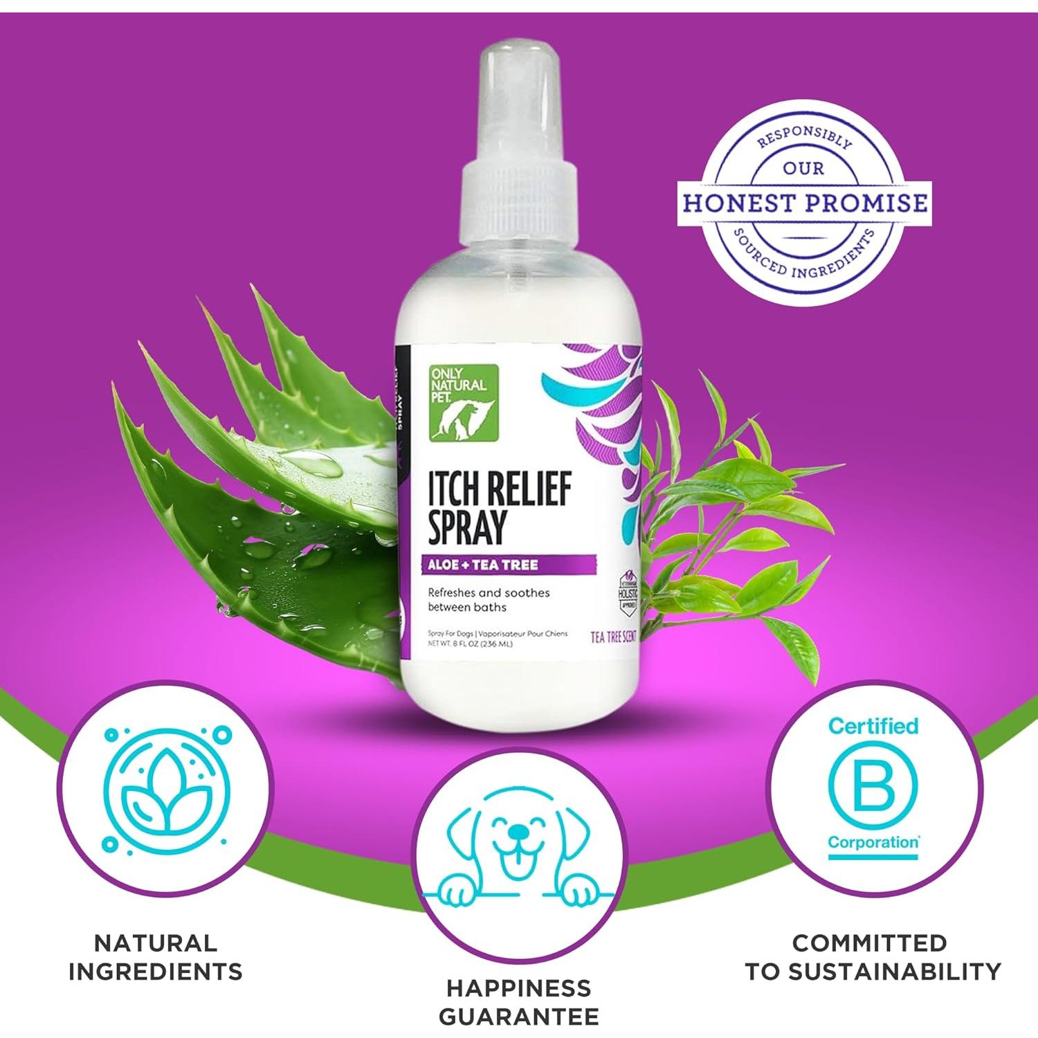 Spray Aliviador de Picazón para Perros Only Natural Pet 227 g