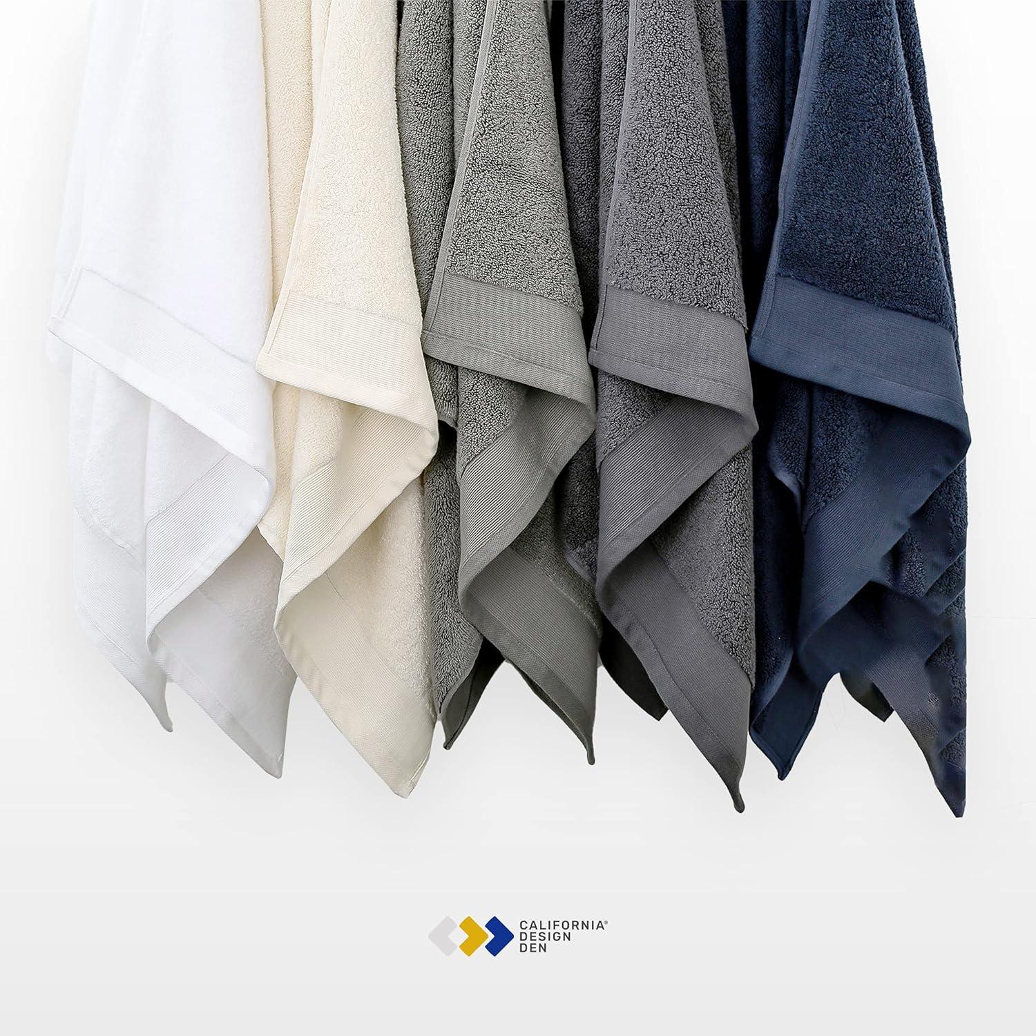 Toallas de Lavado 100% Algodón California Design Den - 12 Piezas 33x33cm