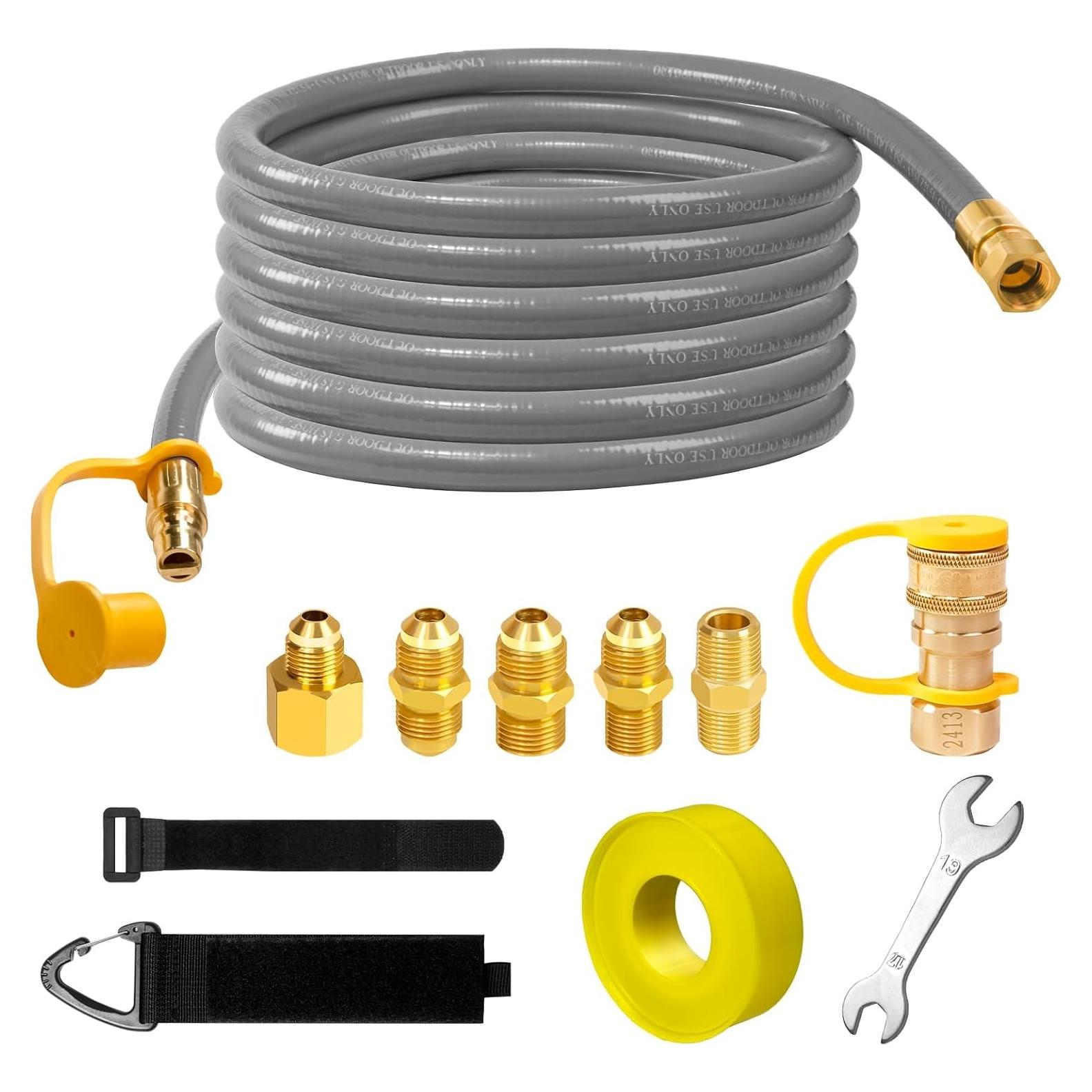 Manguera de gas natural 3/8" ID 12 pies Dingbaayee