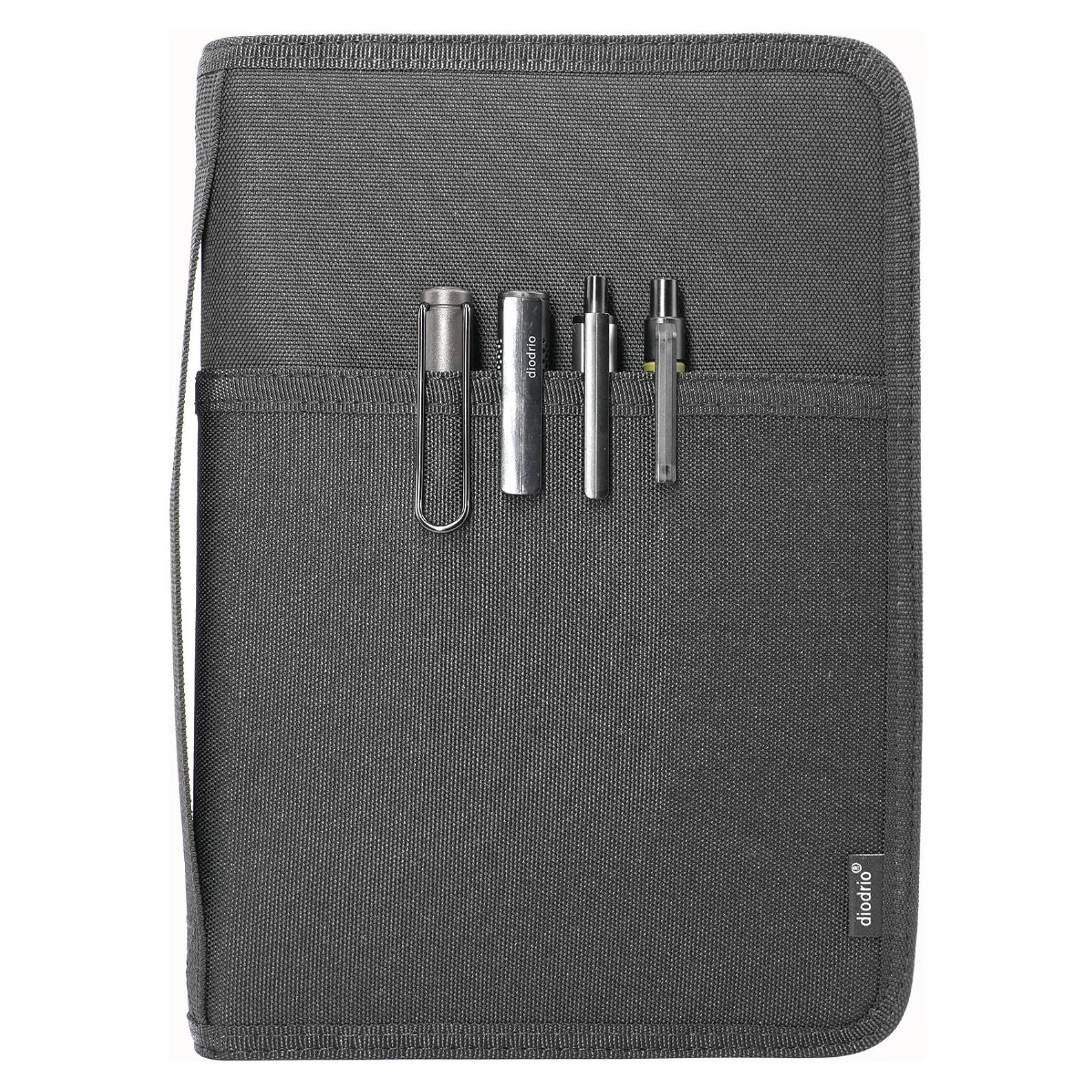 Cubierta de Cuaderno A5 Diodrio con Cremallera YKK Negra