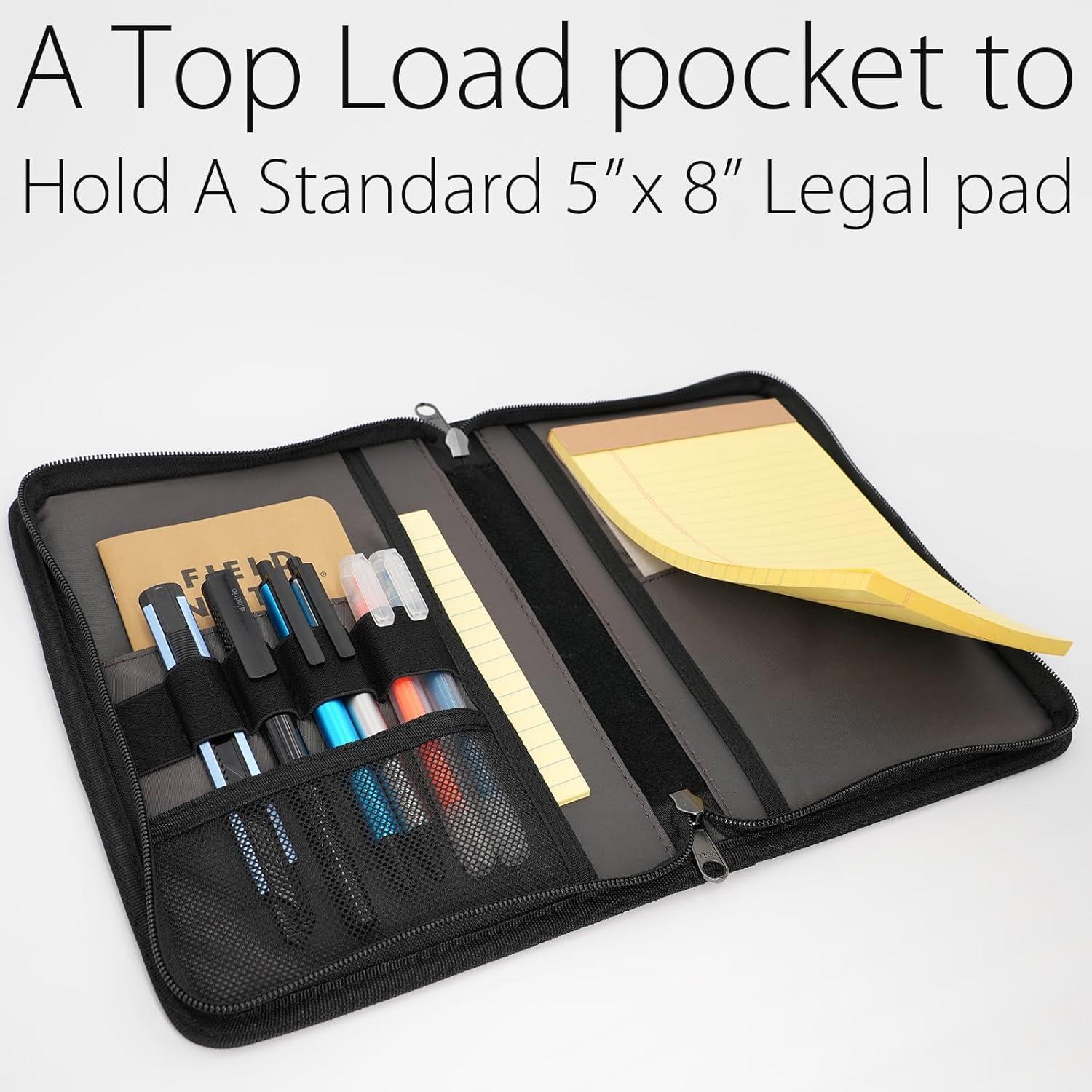 Cubierta de Cuaderno A5 Diodrio con Cremallera YKK Negra