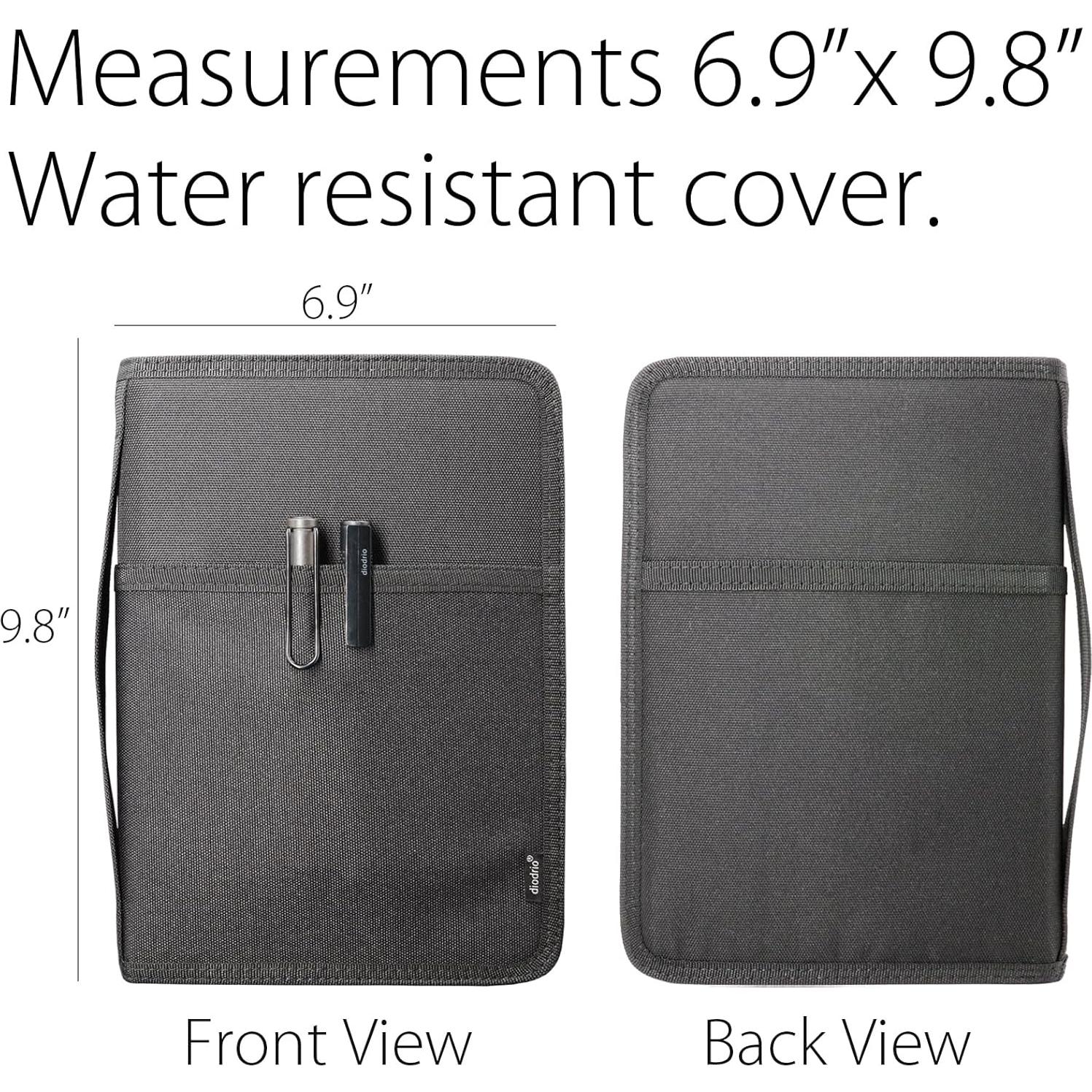 Cubierta de Cuaderno A5 Diodrio con Cremallera YKK Negra