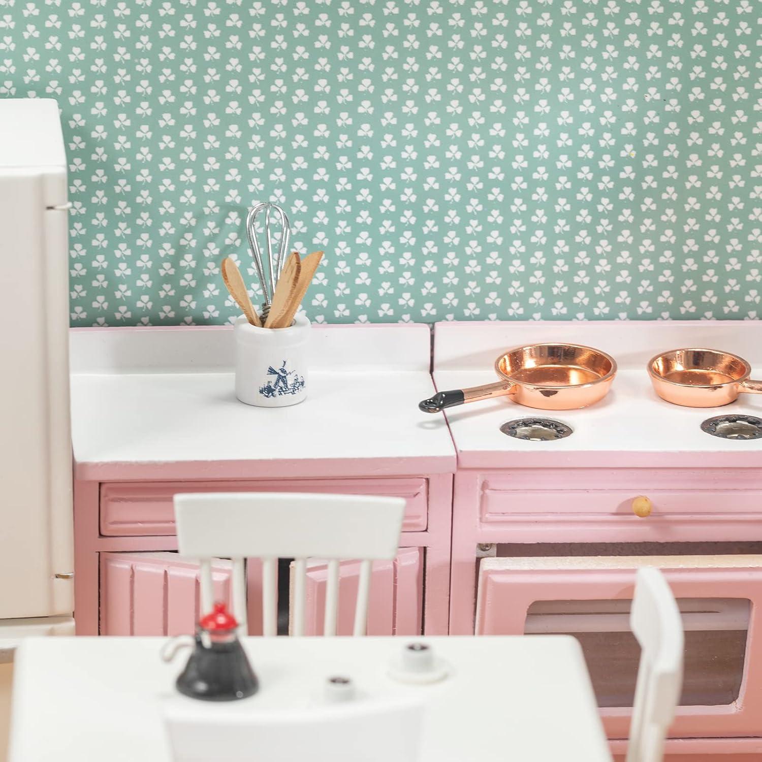 Conjunto de Muebles para Casa de Muñecas SAMCAMI Rosa 1:12