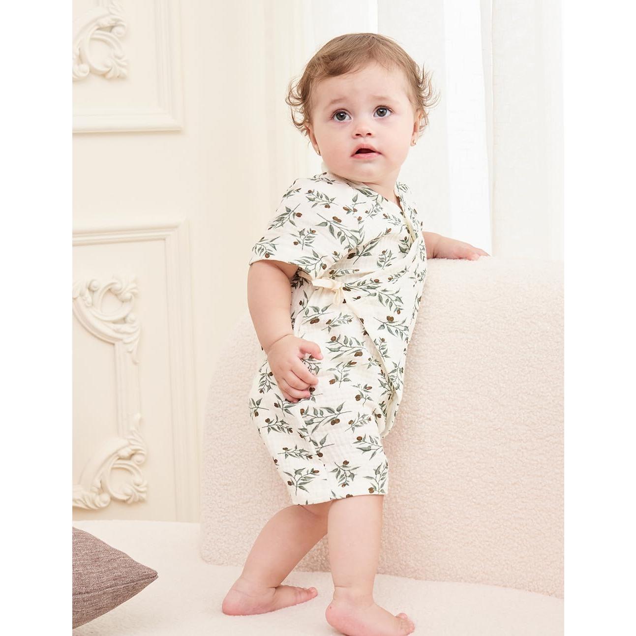 Bata de Kimono para Bebés BINIDUCKLING Muselina Algodón 0-24 Meses