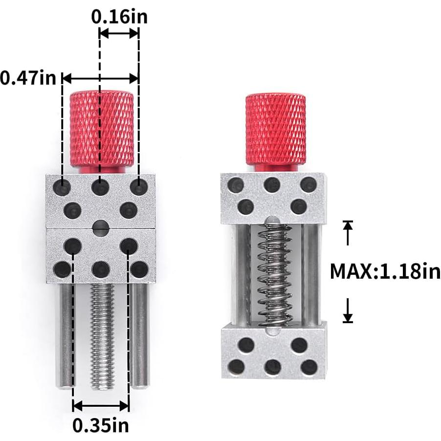 Mini prensa ajustable alta precisión CNRAQR 3.0 cm para manualidades