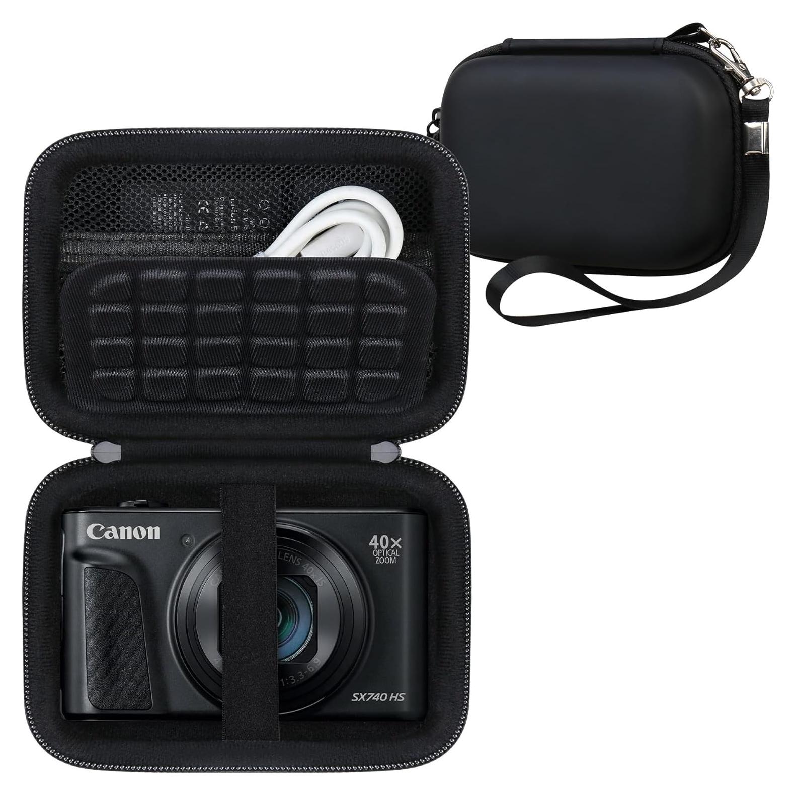 Funda RAIALL para Cámara Canon PowerShot SX740 HS - Negro