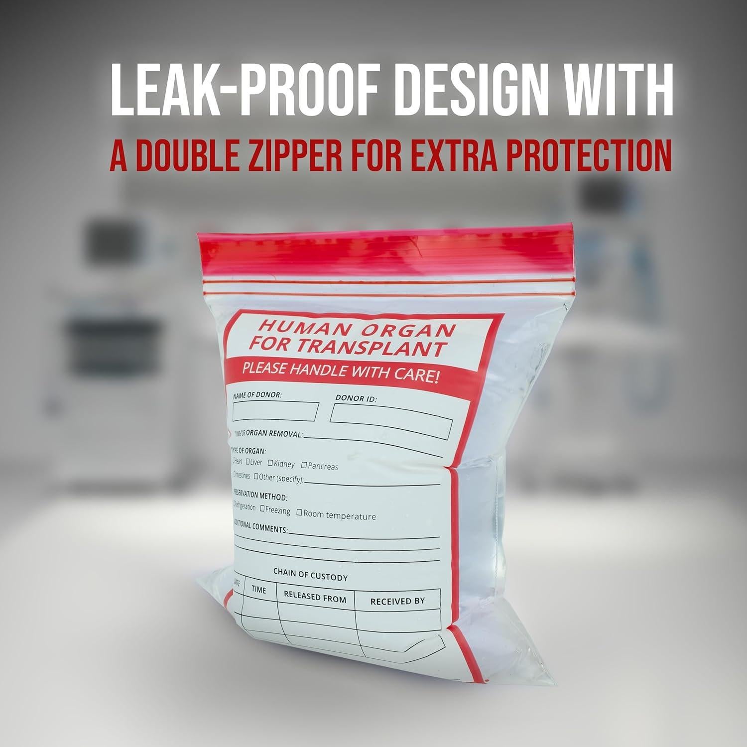 25 Bolsas Divertidas de Órganos Humanos Konama 23x18 cm