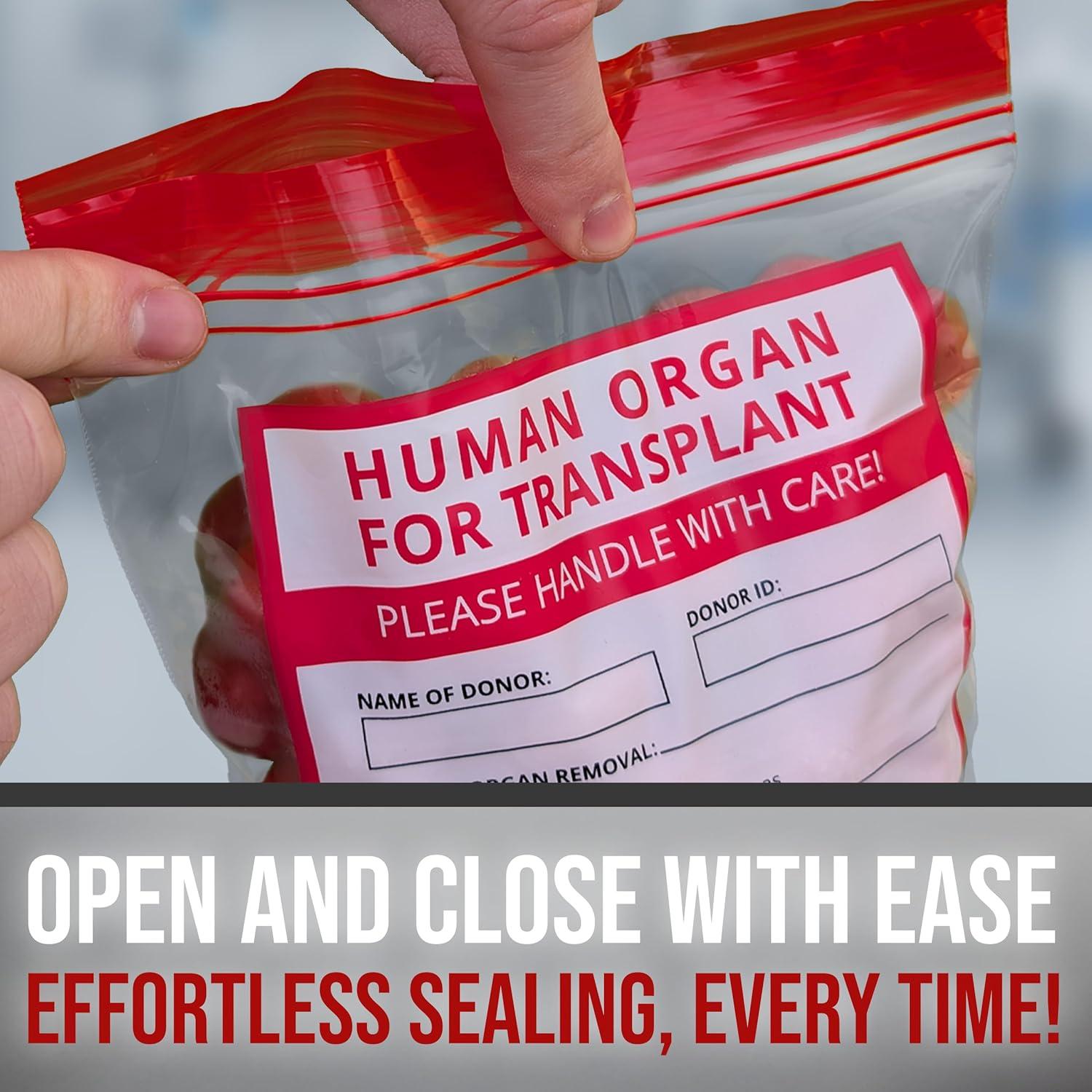 25 Bolsas Divertidas de Órganos Humanos Konama 23x18 cm