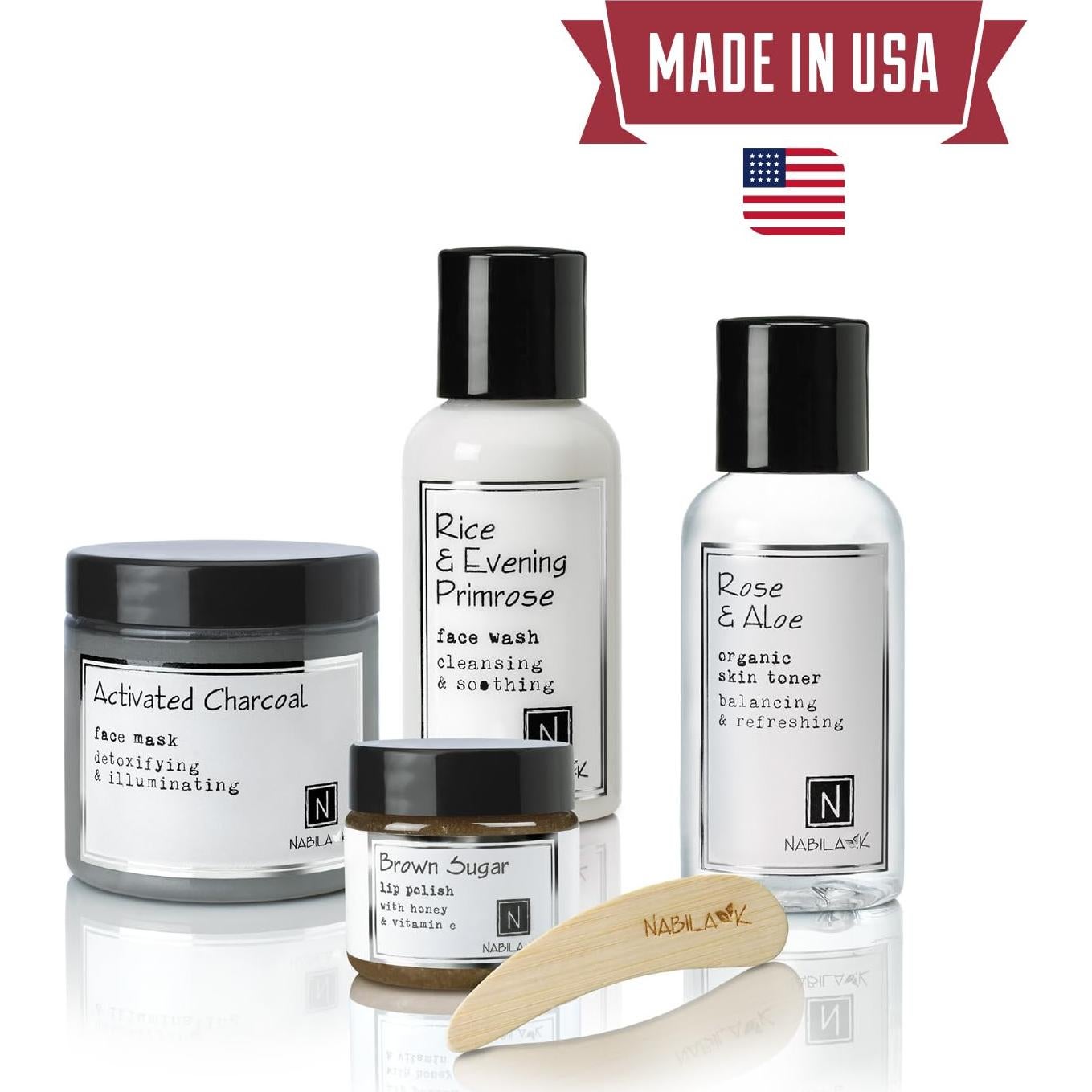 Pulido Facial Nabila K Té Verde y Rosa 142 g - Exfoliante Natural