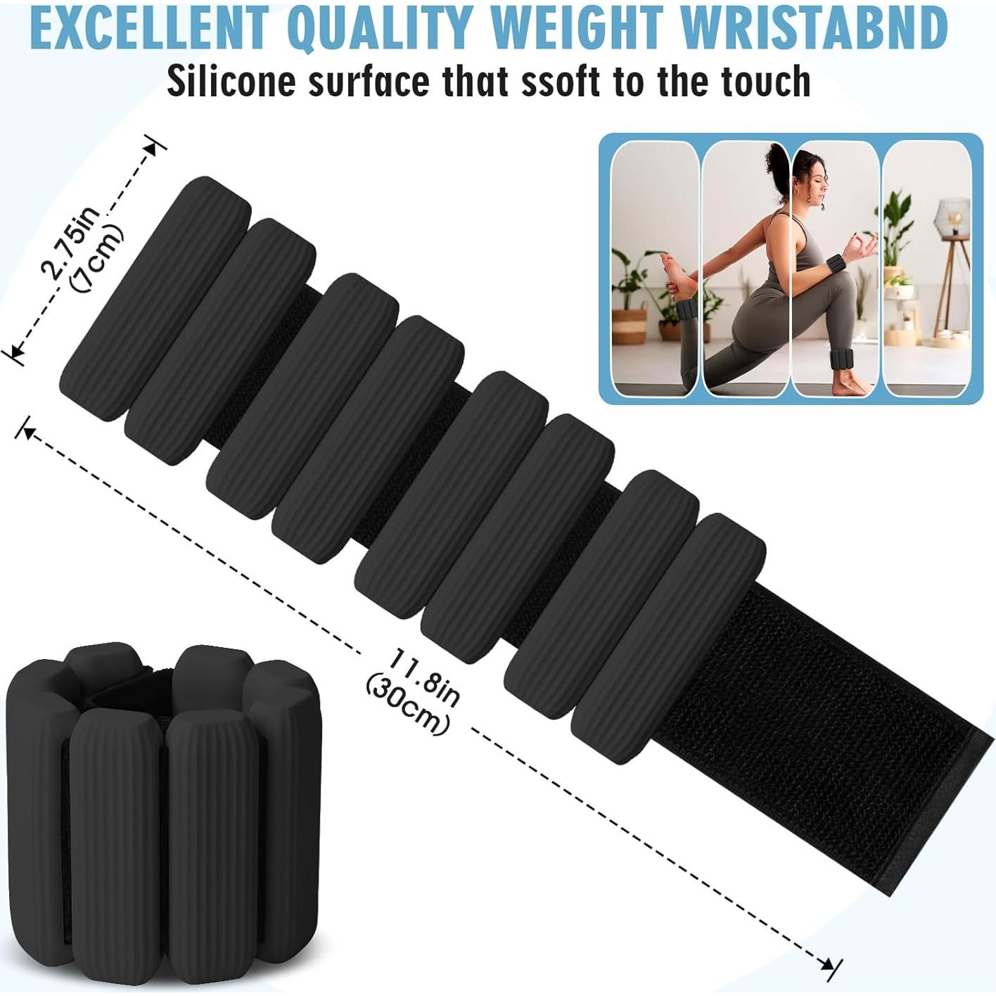 Pesas de Muñeca Ajustables Grednfhat 0.45 kg - 2 Pack