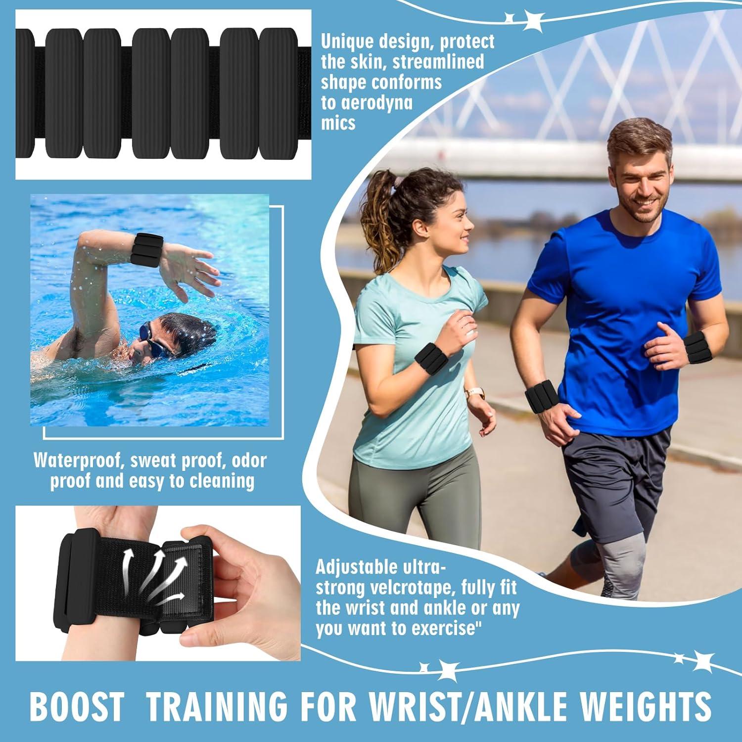 Pesas de Muñeca Ajustables Grednfhat 0.45 kg - 2 Pack