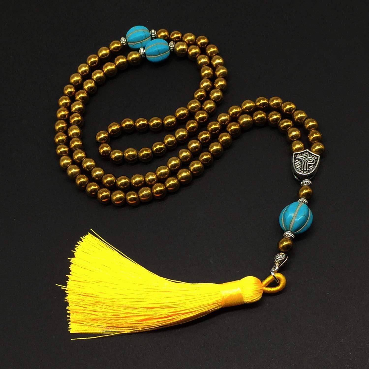 Cuentas de Oración Turcas ALBATROSART 99 Hematita Amarilla 6mm