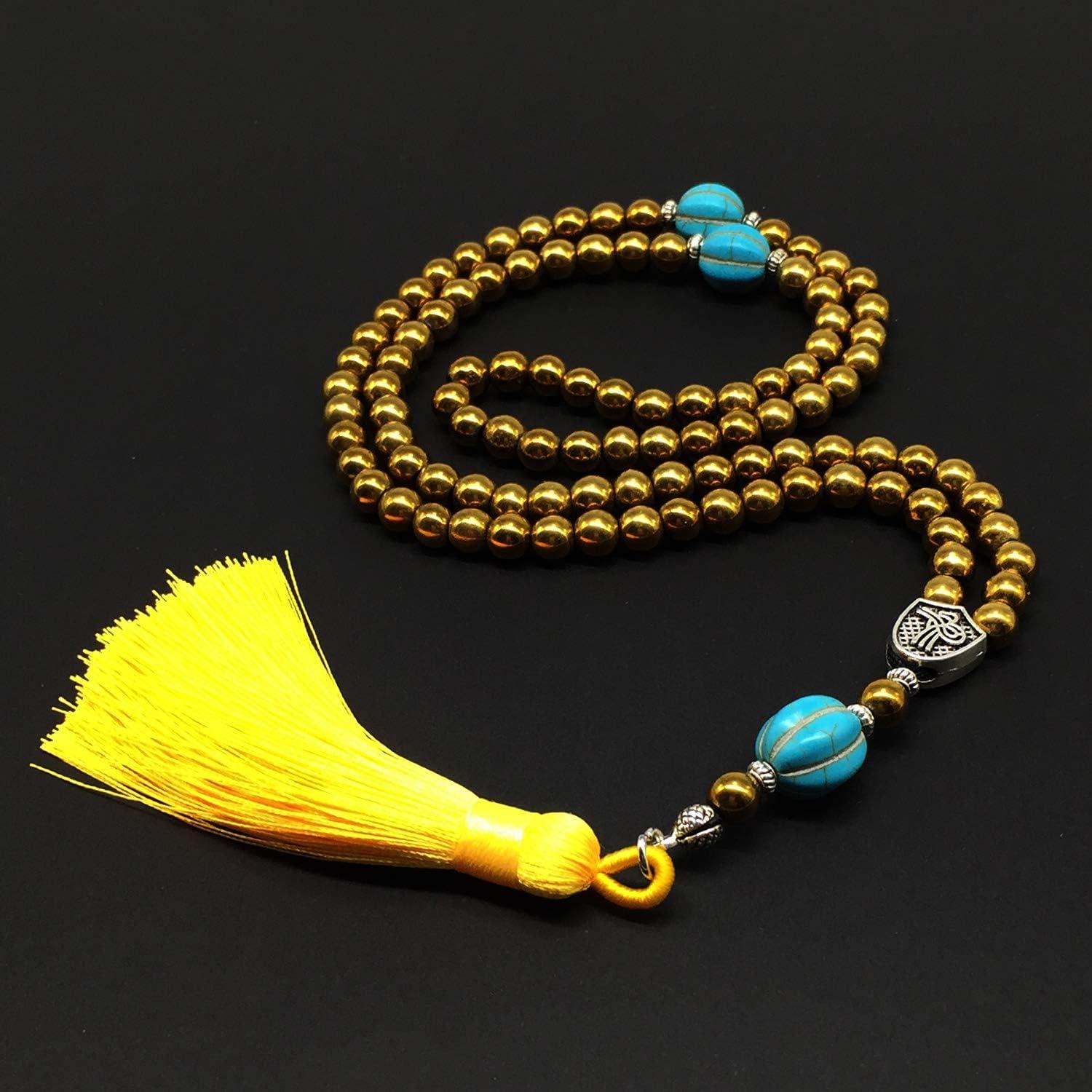 Cuentas de Oración Turcas ALBATROSART 99 Hematita Amarilla 6mm