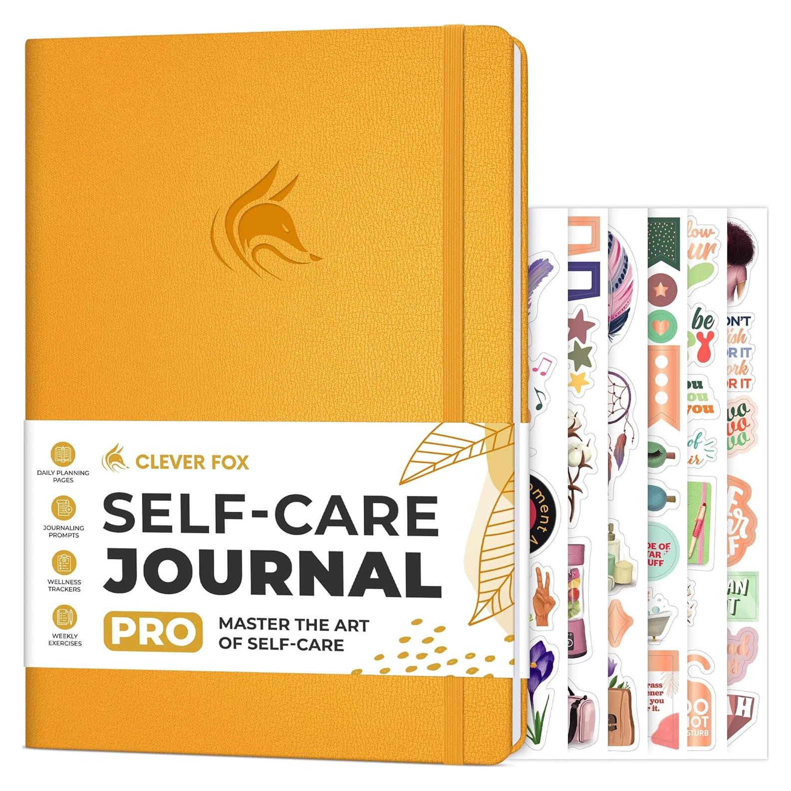 Diario de Autocuidado Clever Fox PRO - 17.78x25.4 cm Amarillo