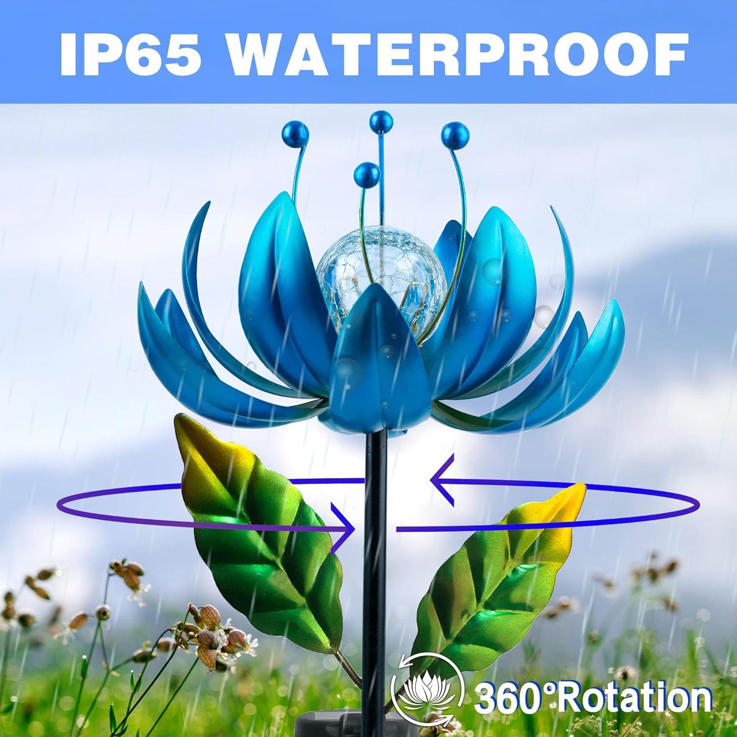 Girador de Viento Solar XPSCOCO 96.5 cm con Luz LED Multicolor