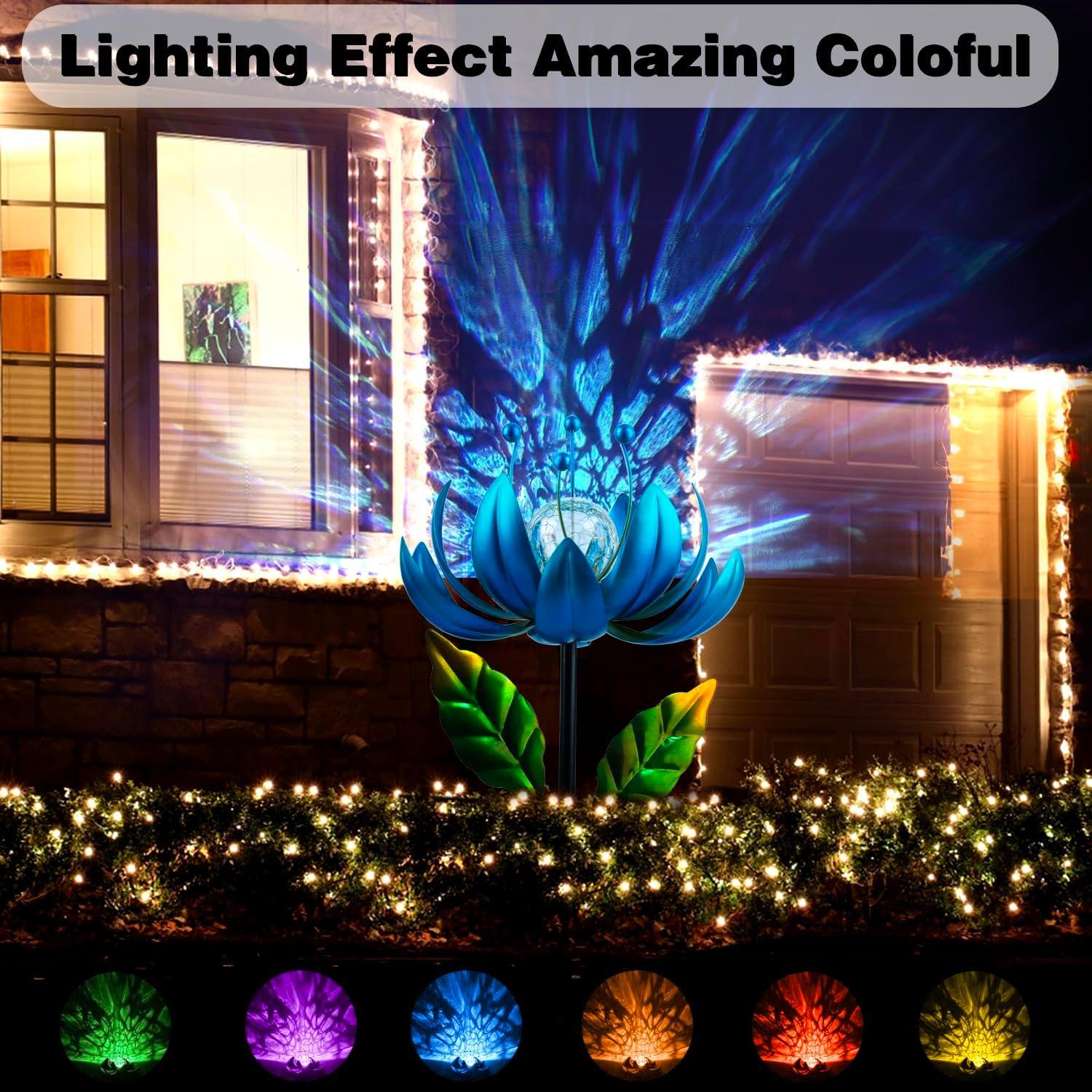 Girador de Viento Solar XPSCOCO 96.5 cm con Luz LED Multicolor