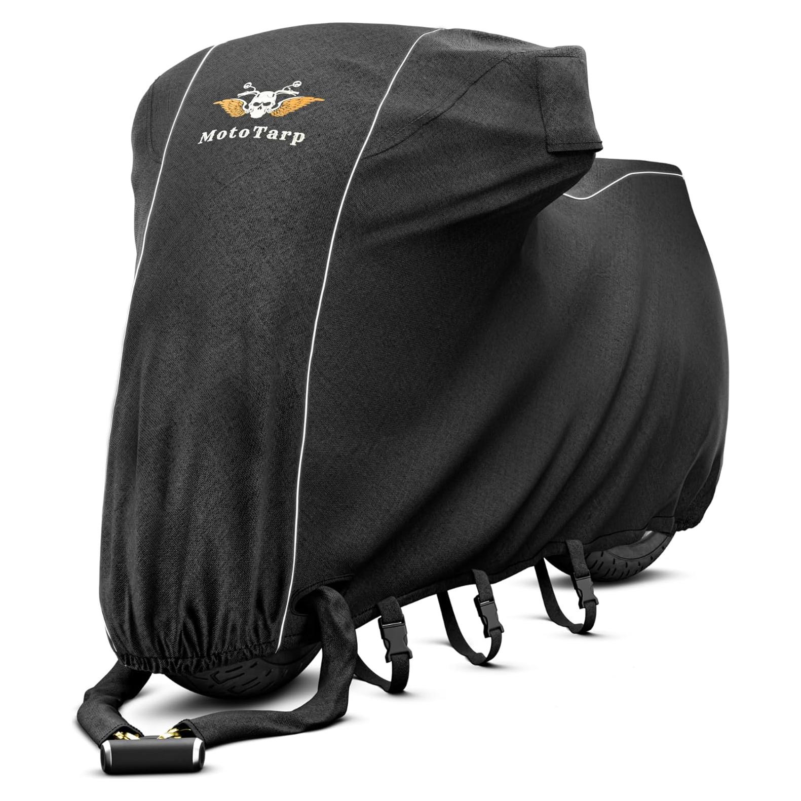 Cubierta de Motocicleta MotoTarp 2XL 100% Impermeable Negra