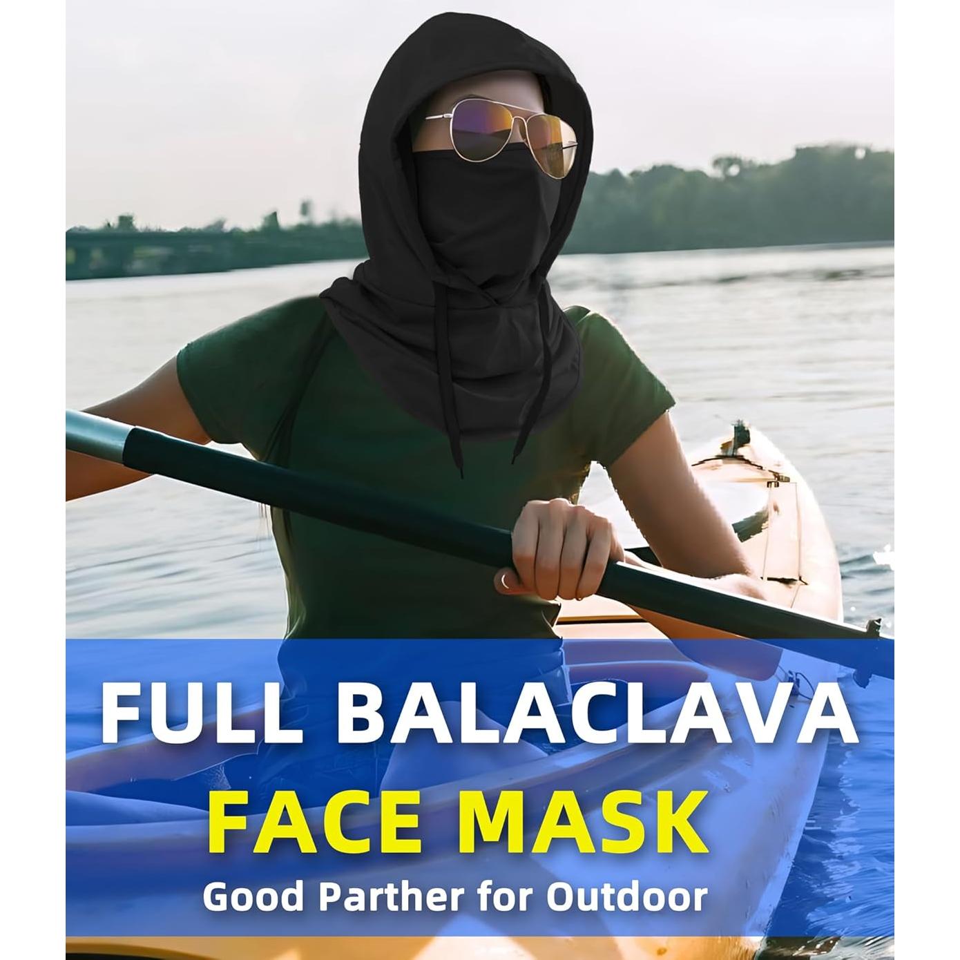Máscara Balaclava UV 50+ Negra Grande Unisex para Ciclismo