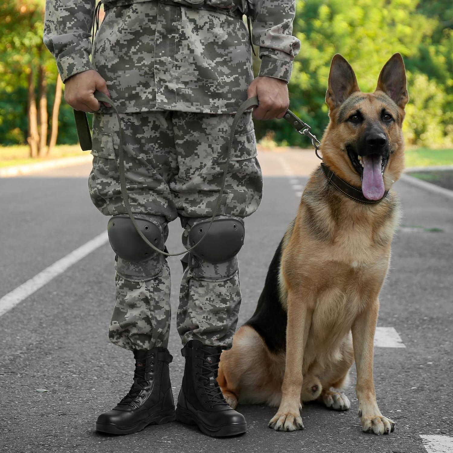 Botas Tácticas NORTIV 8 para Hombre con Cremallera Lateral 20 cm