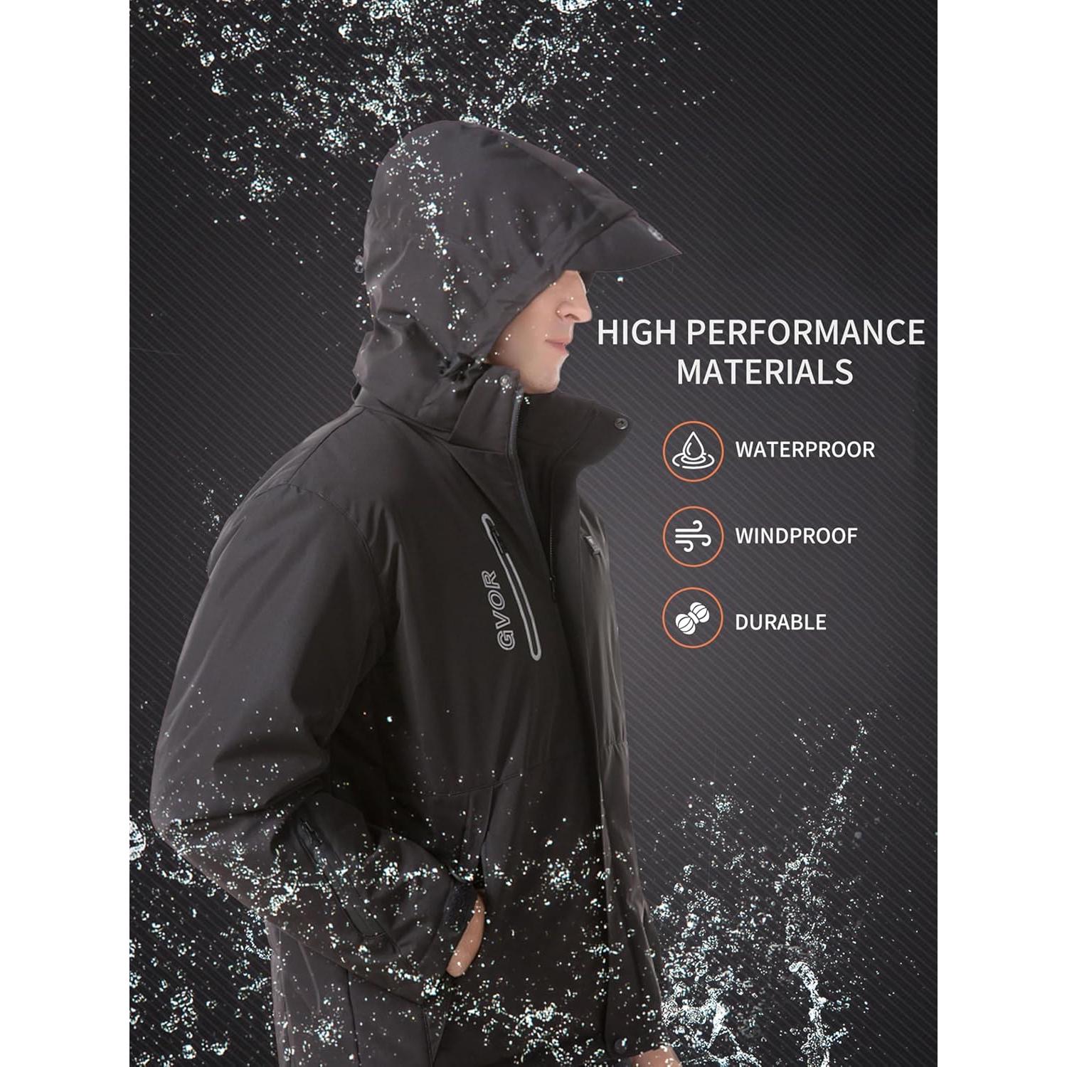 Chaqueta Calefaccionada para Hombre GVOR 12V con Capucha