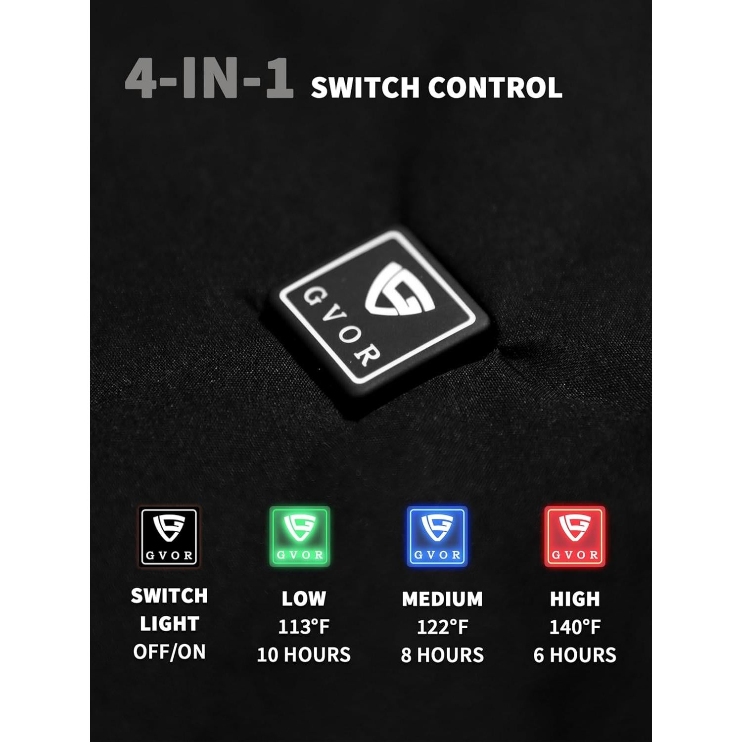 Chaqueta Calefaccionada para Hombre GVOR 12V con Capucha